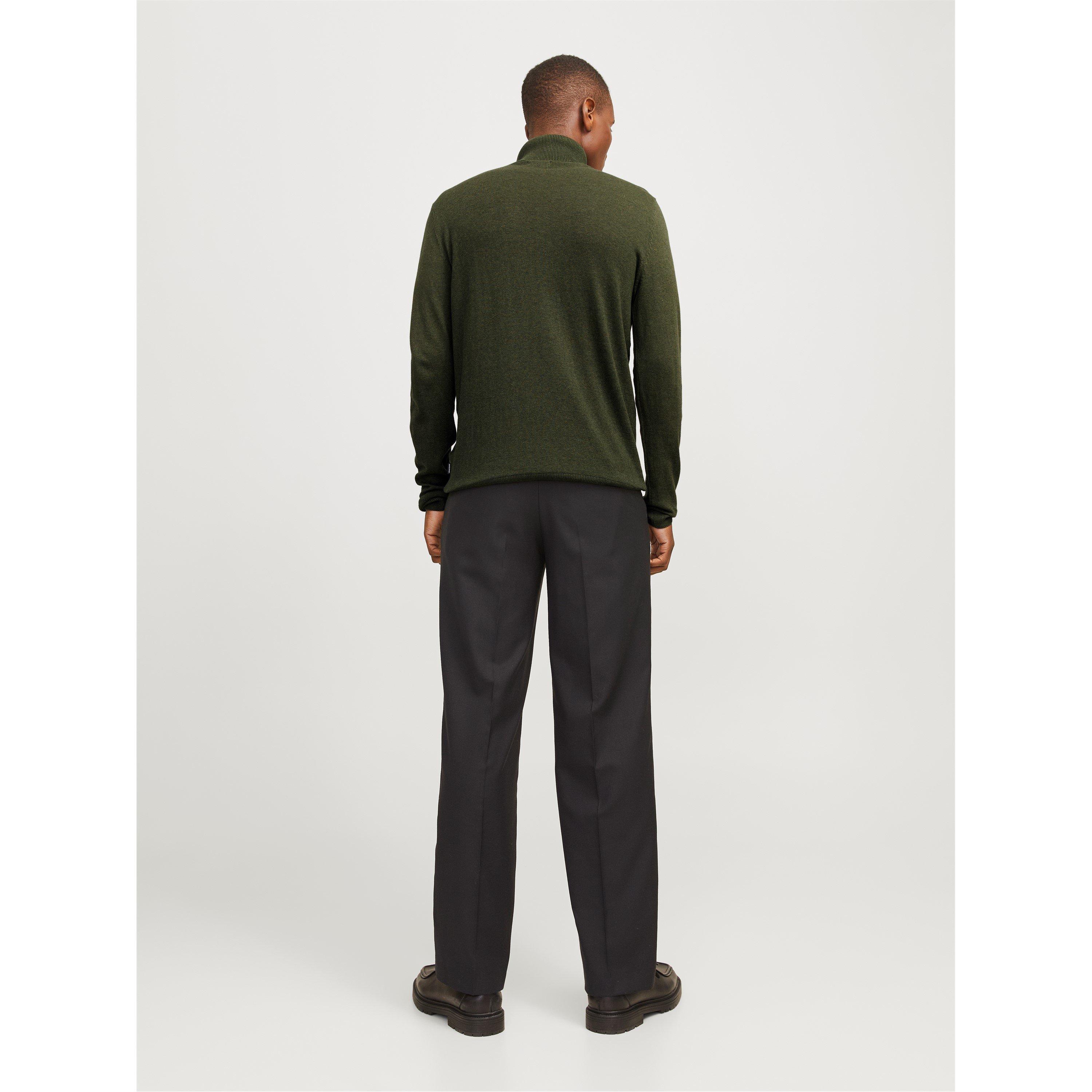 Kombu Groen - Jack and Jones - Knitted Roll Neck Jumper - 4
