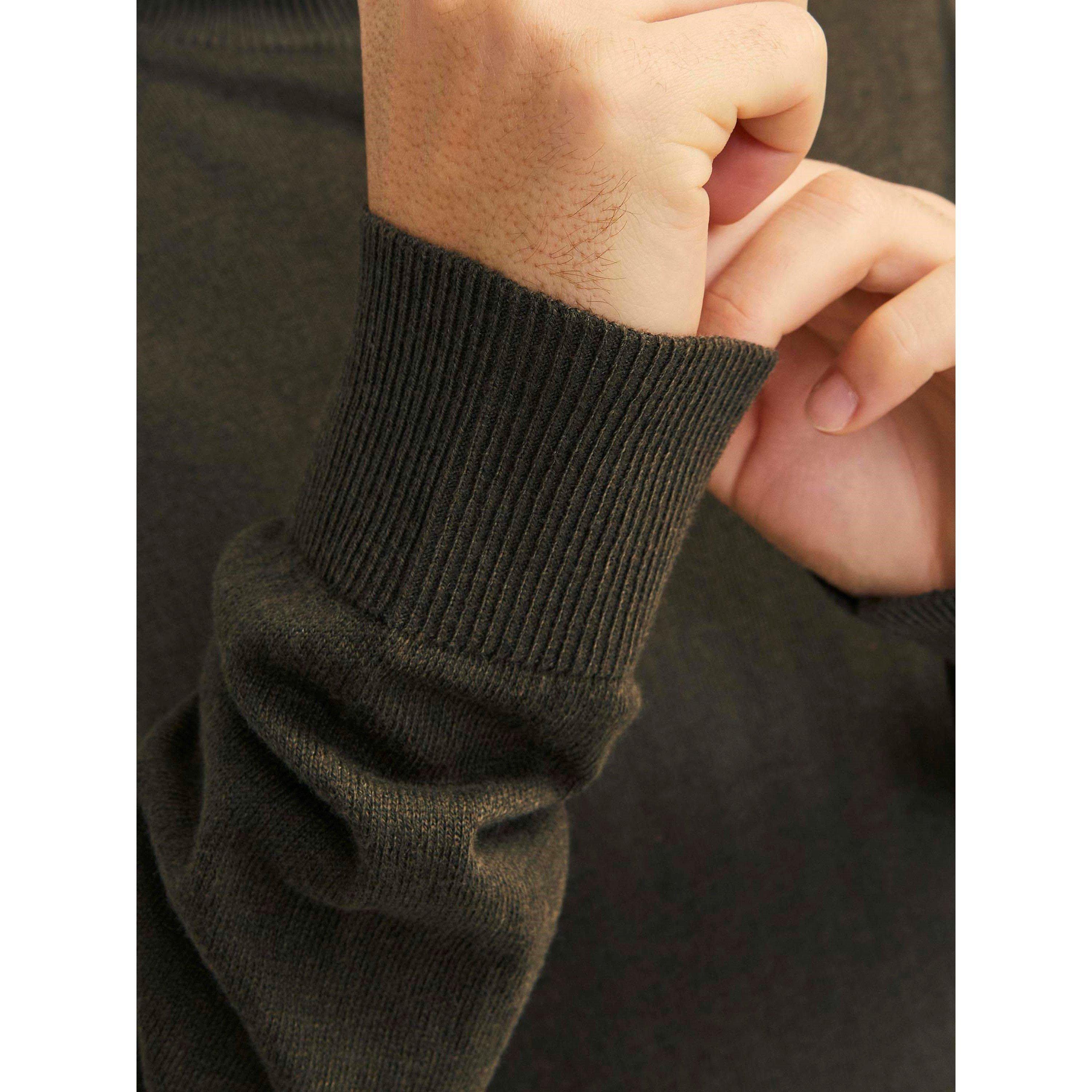 Olive Night - Jack and Jones - Men's Knitted Roll Neck Jumper - 6