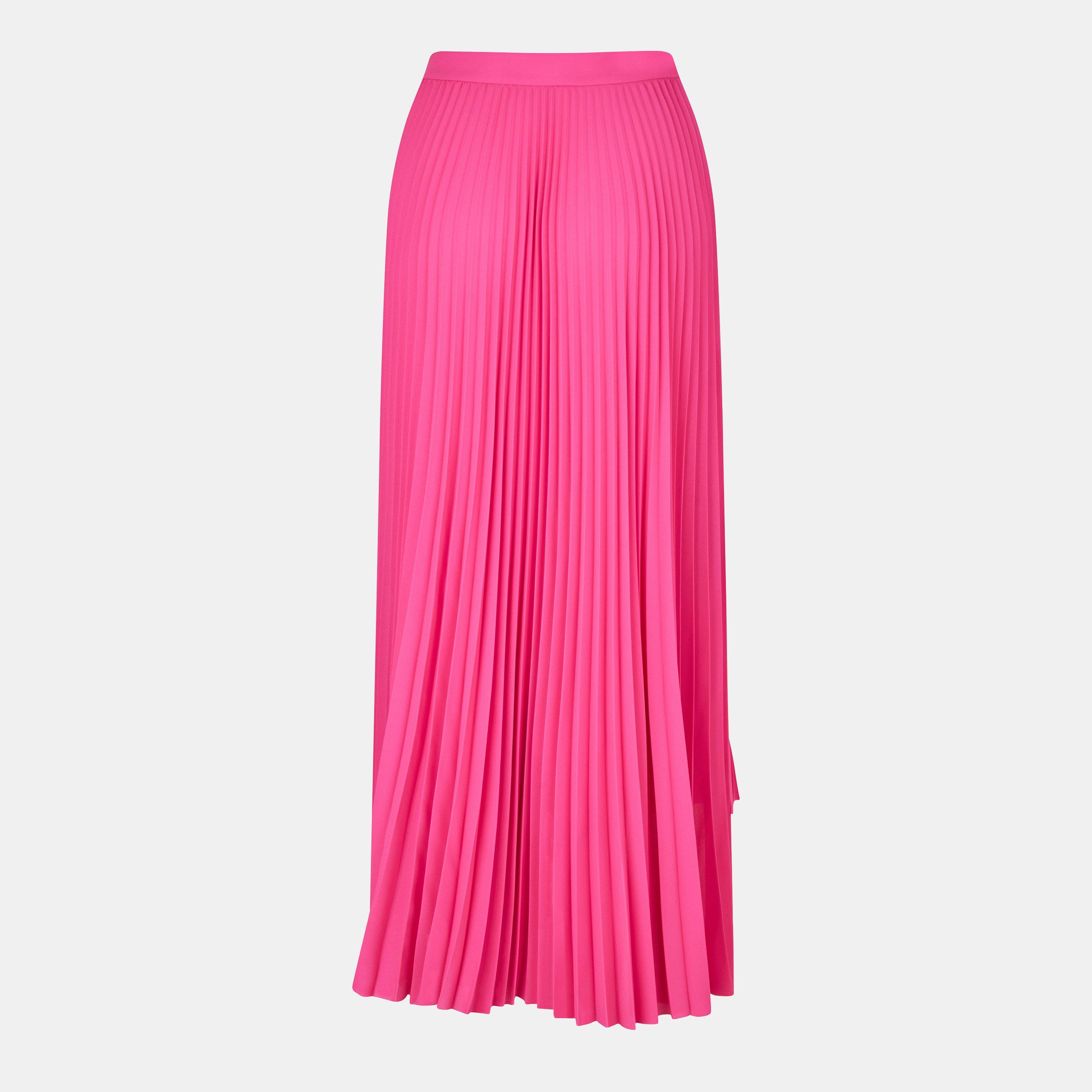 Fluo Pink - Balenciaga - Women's Pleated Skirt - 2