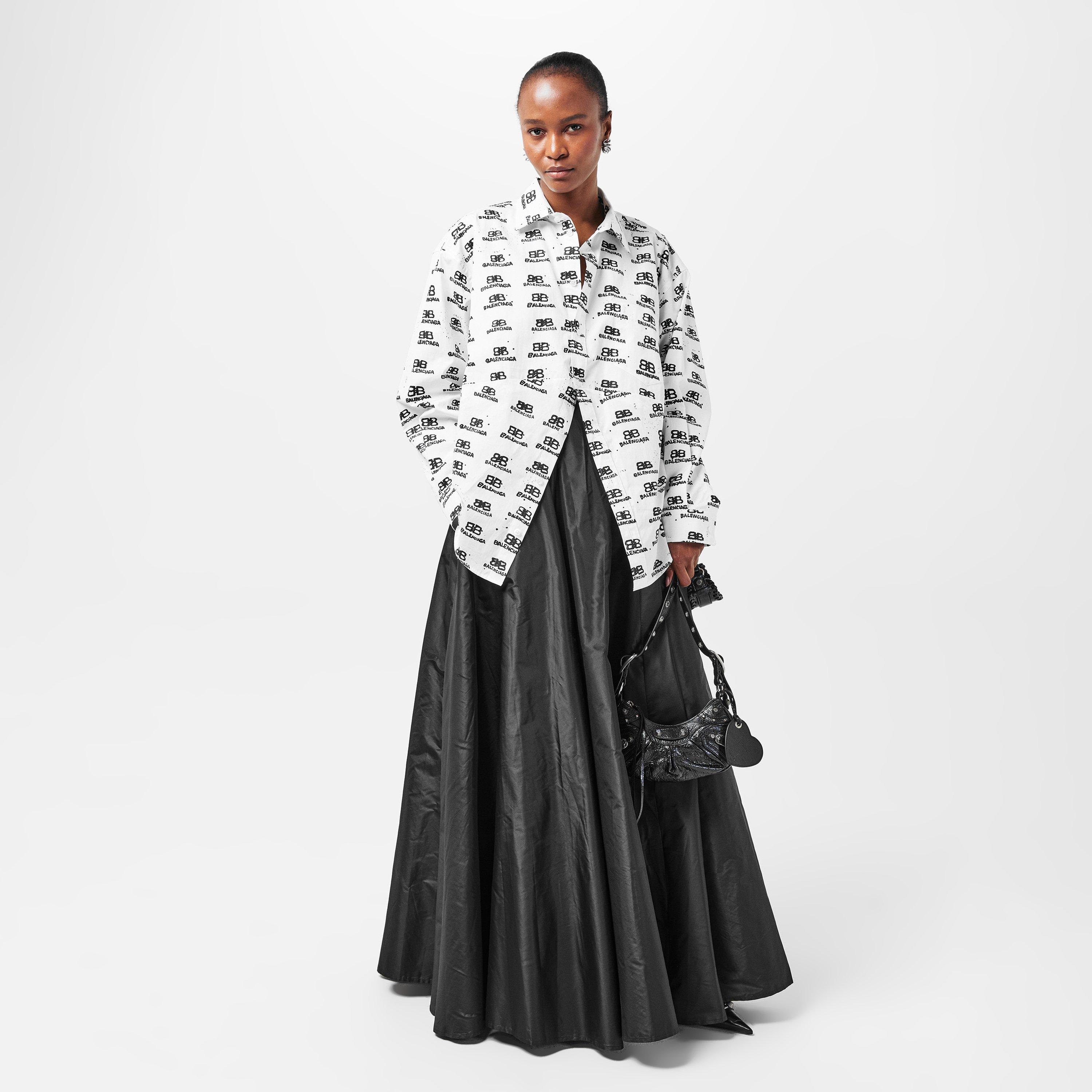 Black - Balenciaga - Women's Maxi Skirt - 6