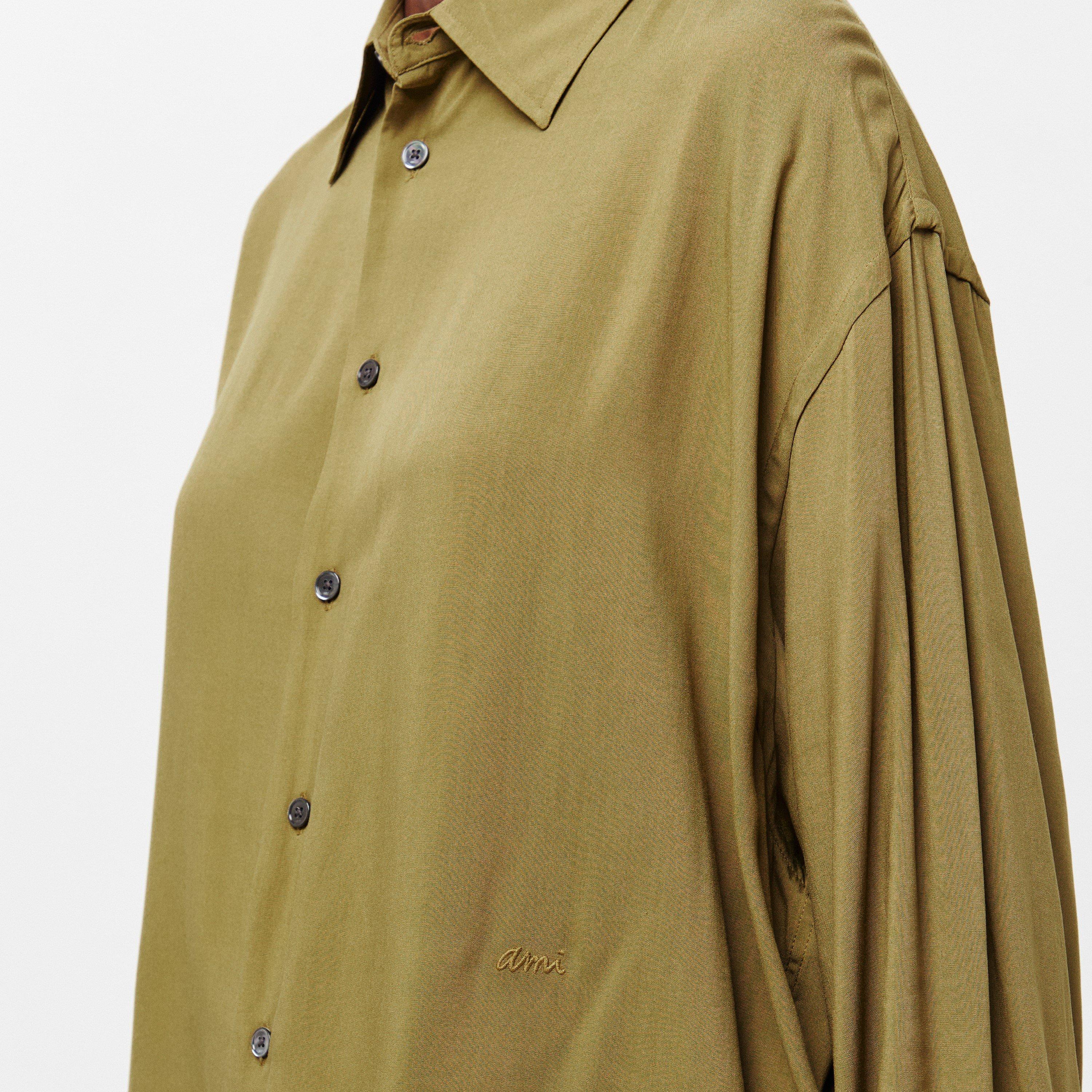 Bronze - Ami Paris - Women's Plain Long-Sleeve Shirt - 5