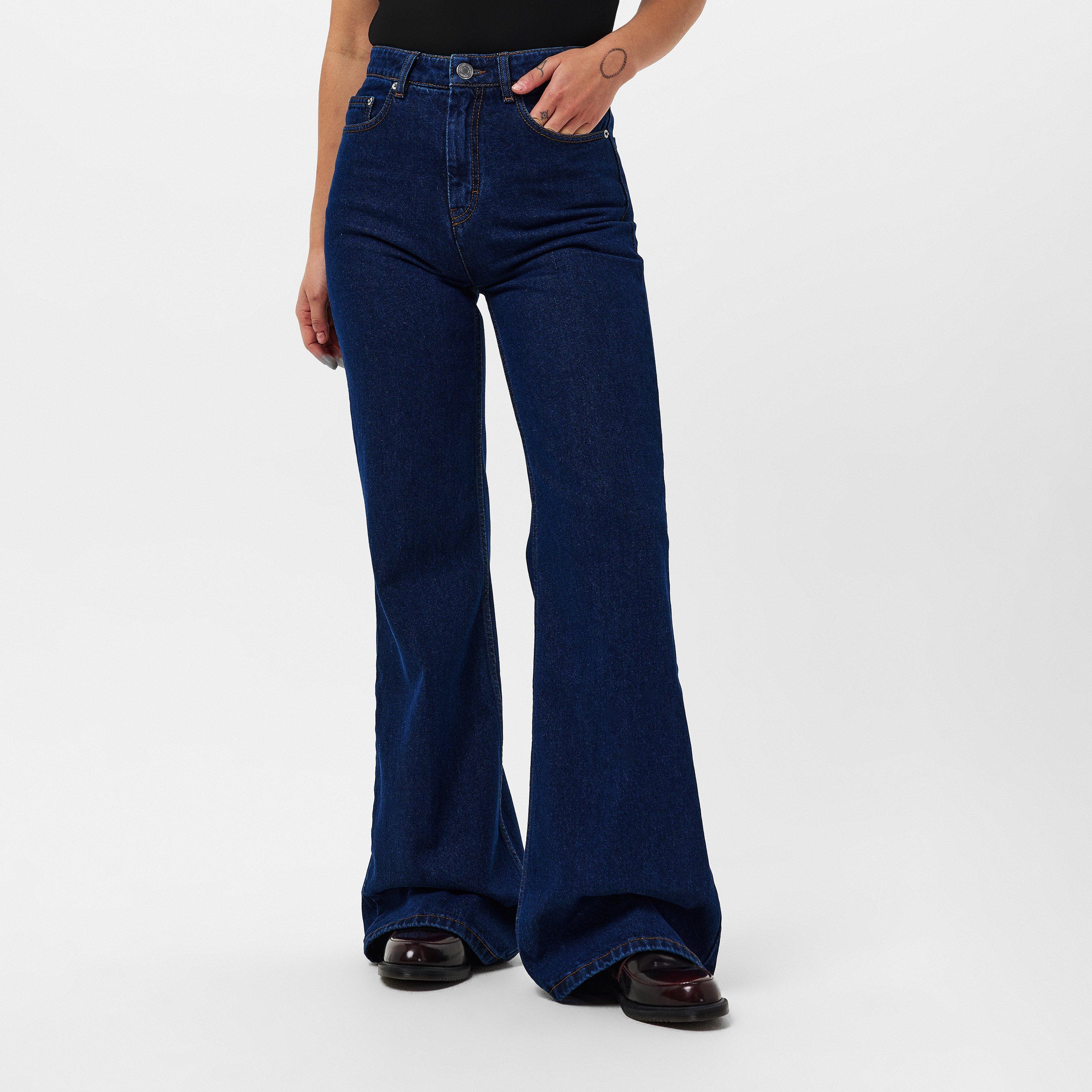 Indigo - Ami Paris - Women's Flare Wide Leg Jeans - 3