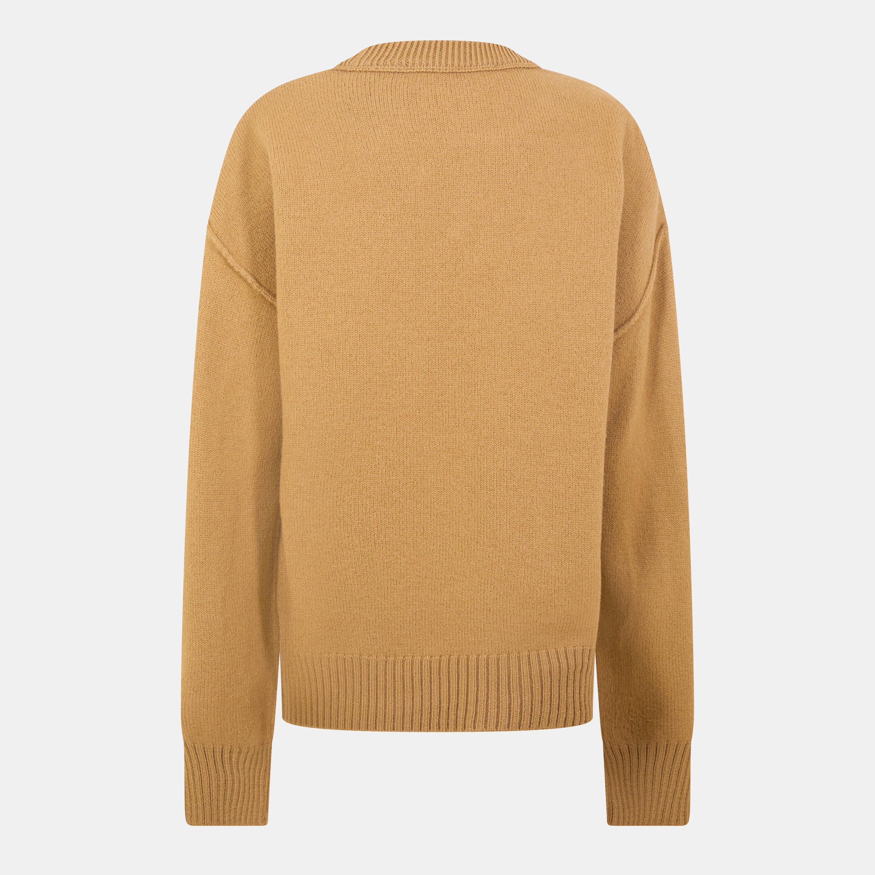 Camel/Noir - Ami Paris - Ami de Coeur Jumper - 2