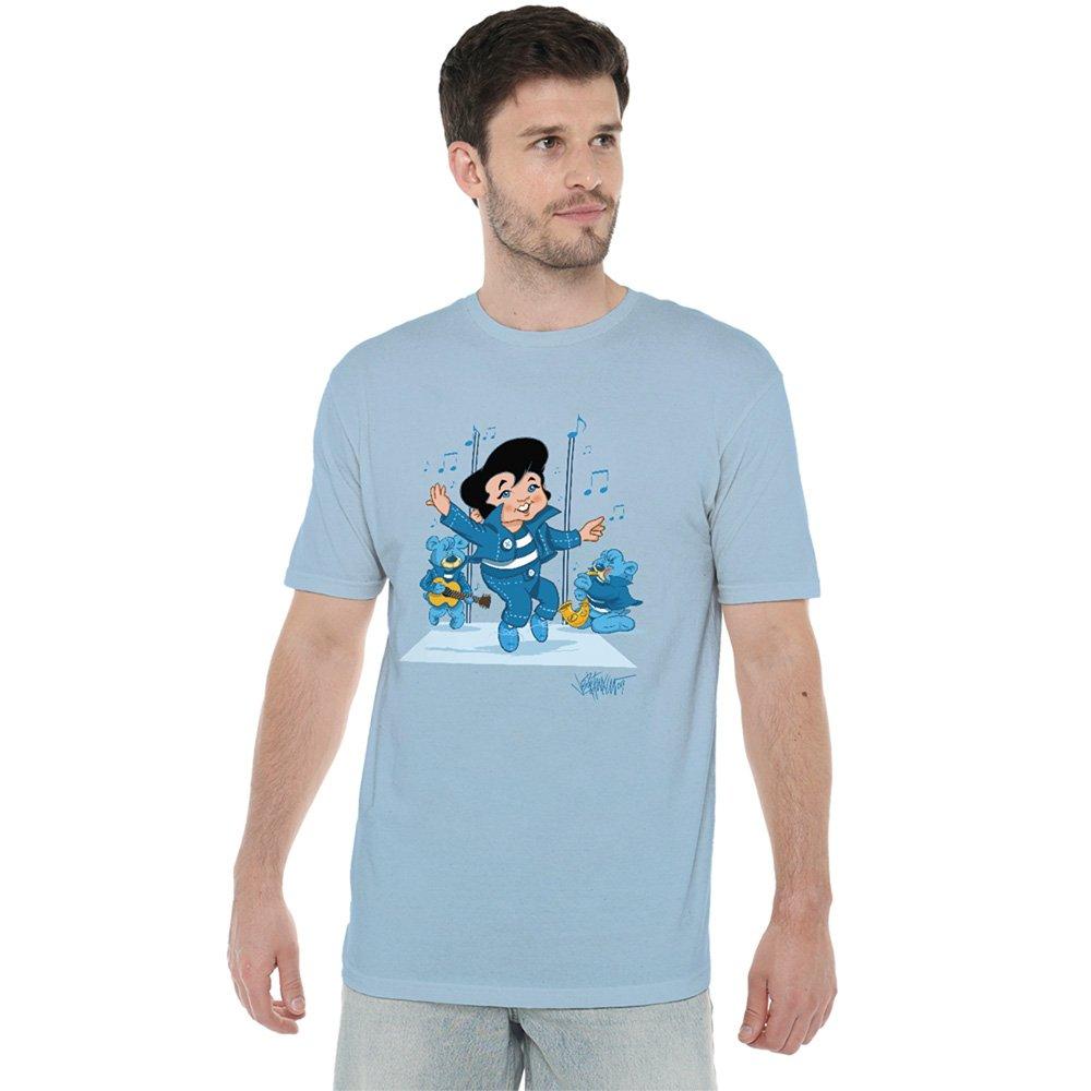 Light Blue - Elvis Presley - Jailhouse Rocker T-Shirt Light Blue - 1