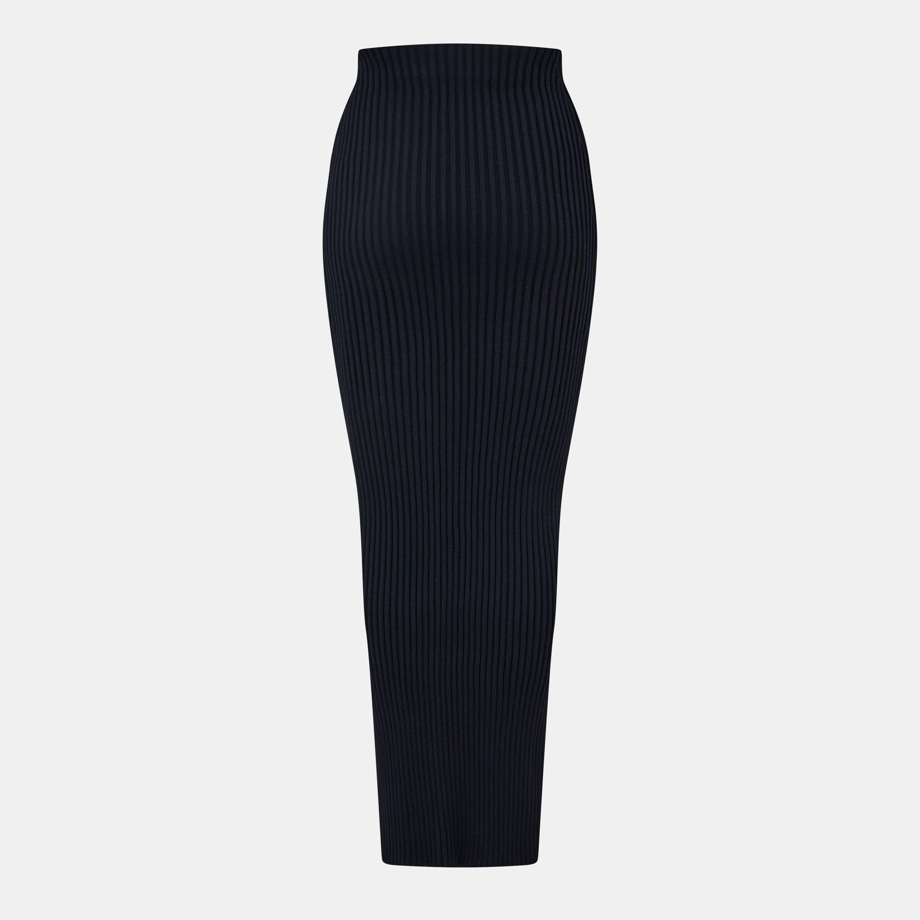 Navy - Balenciaga - Women's Knitted Skirt - 2