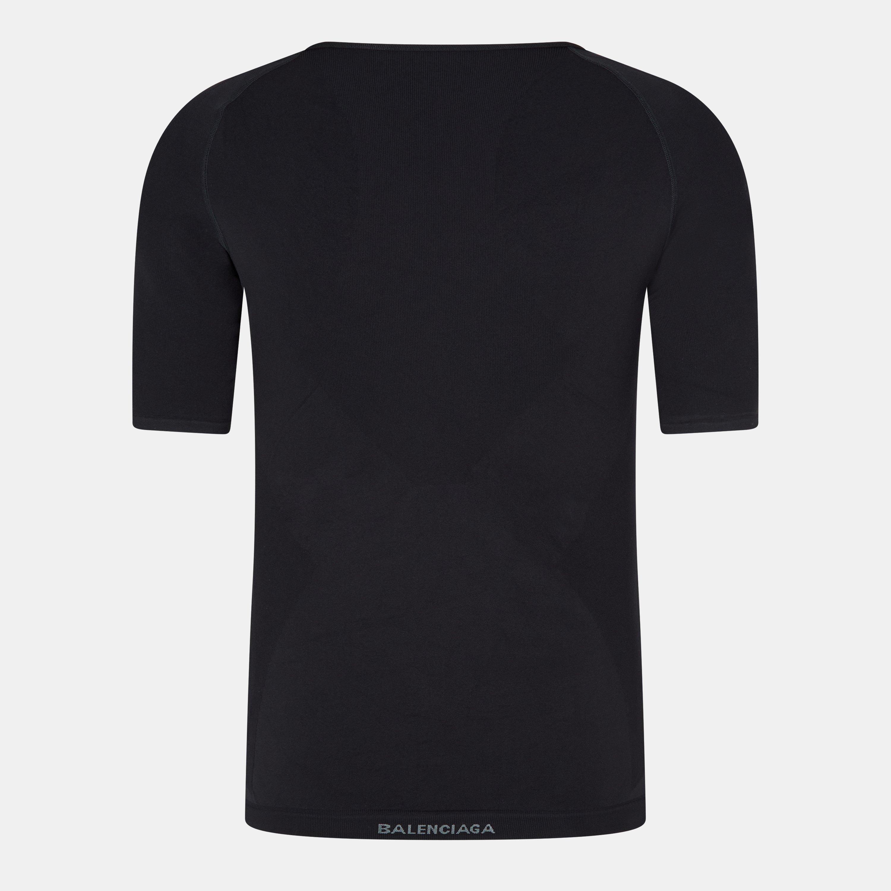 Black - Balenciaga - Men's Muscle Fit T-Shirt - 2