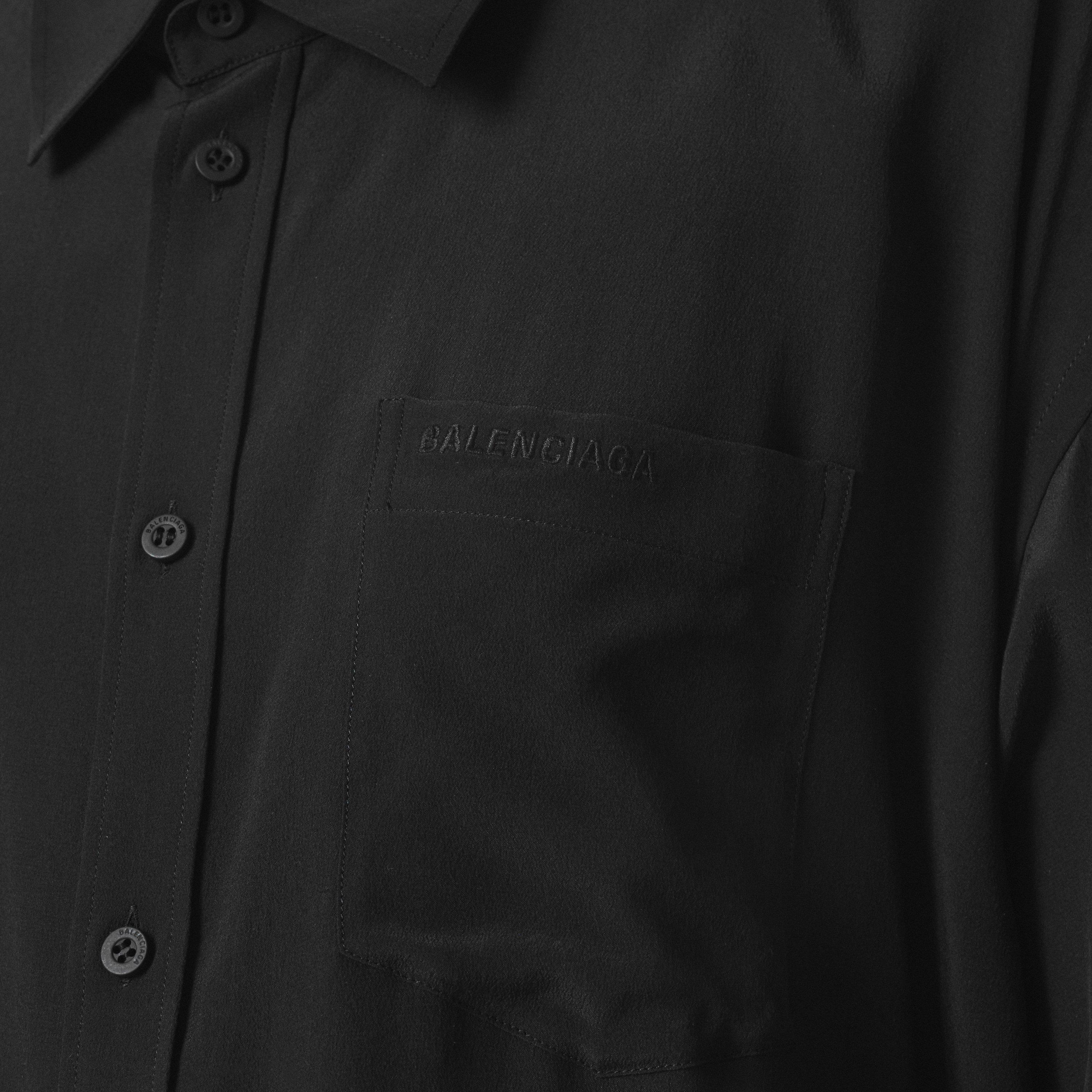 Black - Balenciaga - Women's Long-Sleeve Shirt - 5