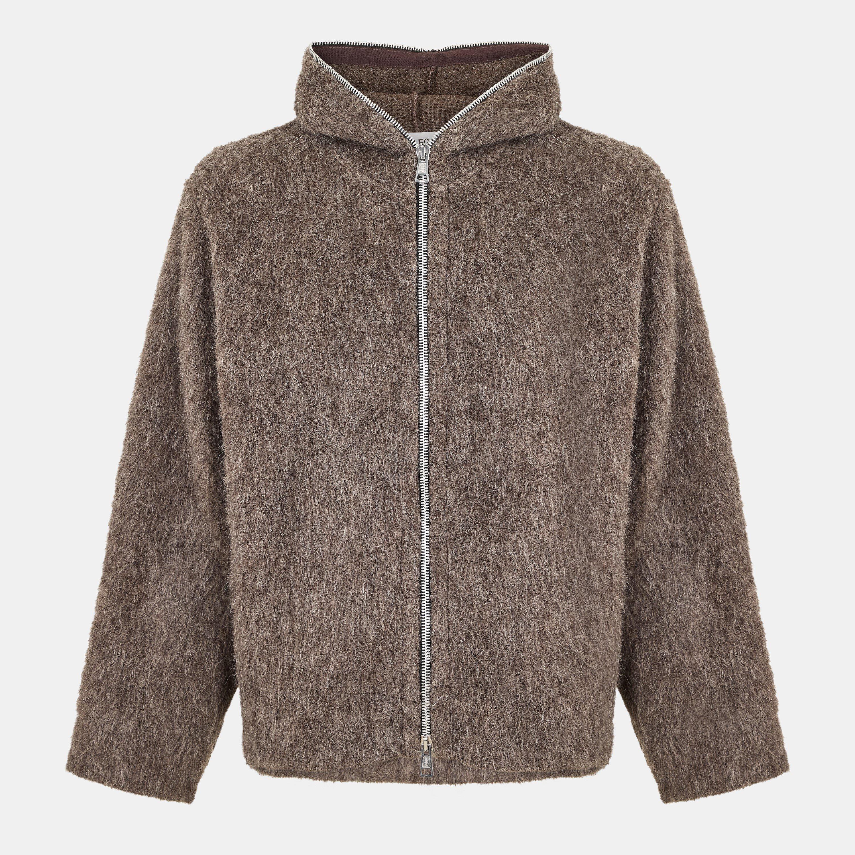 Our Legacy Men's Full Zip Knitted Hoodie | Flannels