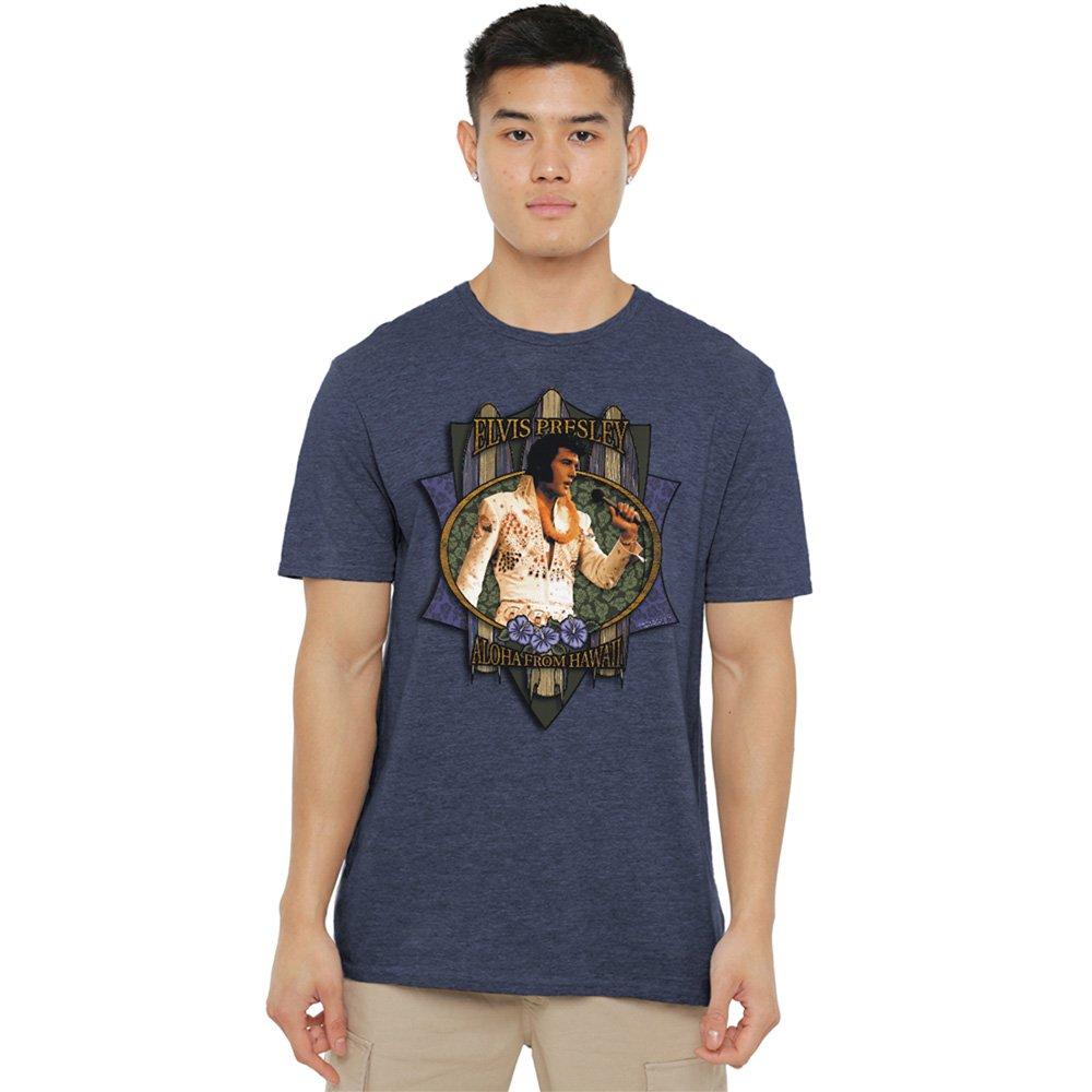 Navy - Elvis Presley - Elvis Presley Aloha From Hawaii T-Shirt Navy - 1