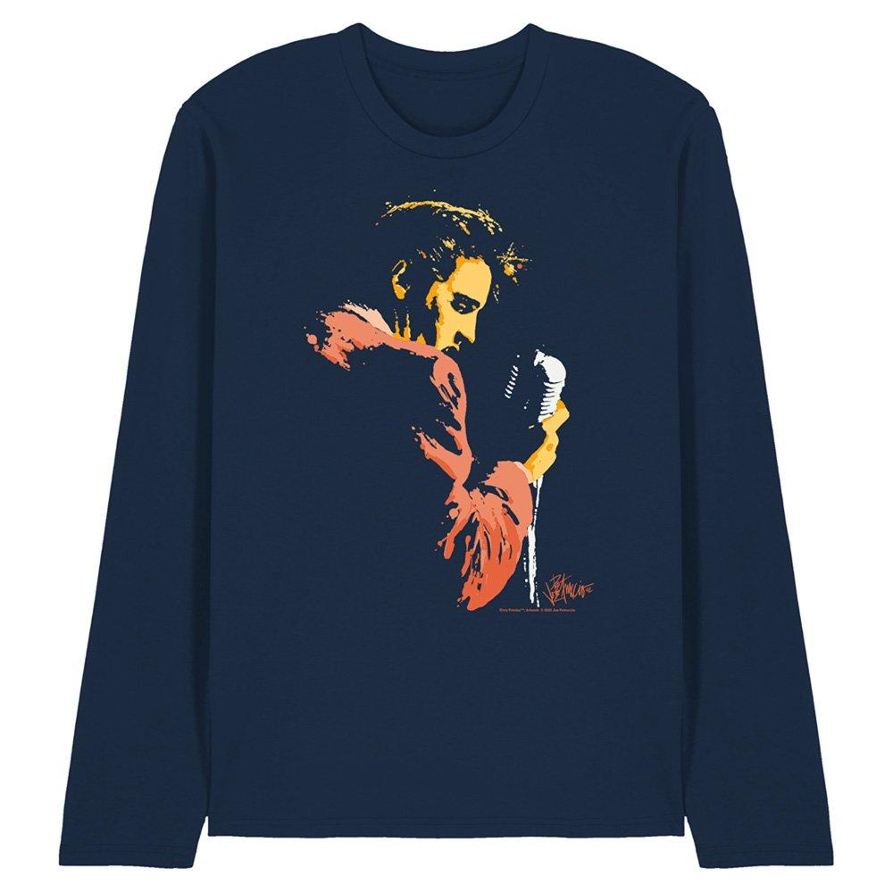 Navy - Elvis Presley - Elvis Presley Early Elvis Long Sleeve T-Shirt Nav - 1