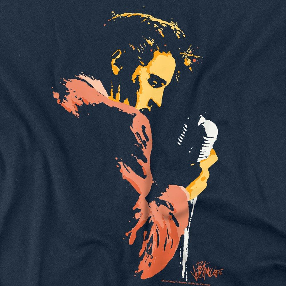 Navy - Elvis Presley - Elvis Presley Early Elvis Long Sleeve T-Shirt Nav - 2