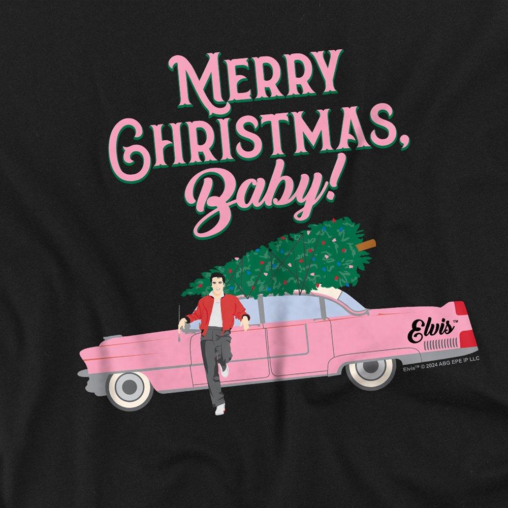 Black - Elvis Presley - Elvis Merry Christmas Baby T-Shirt Black - 2