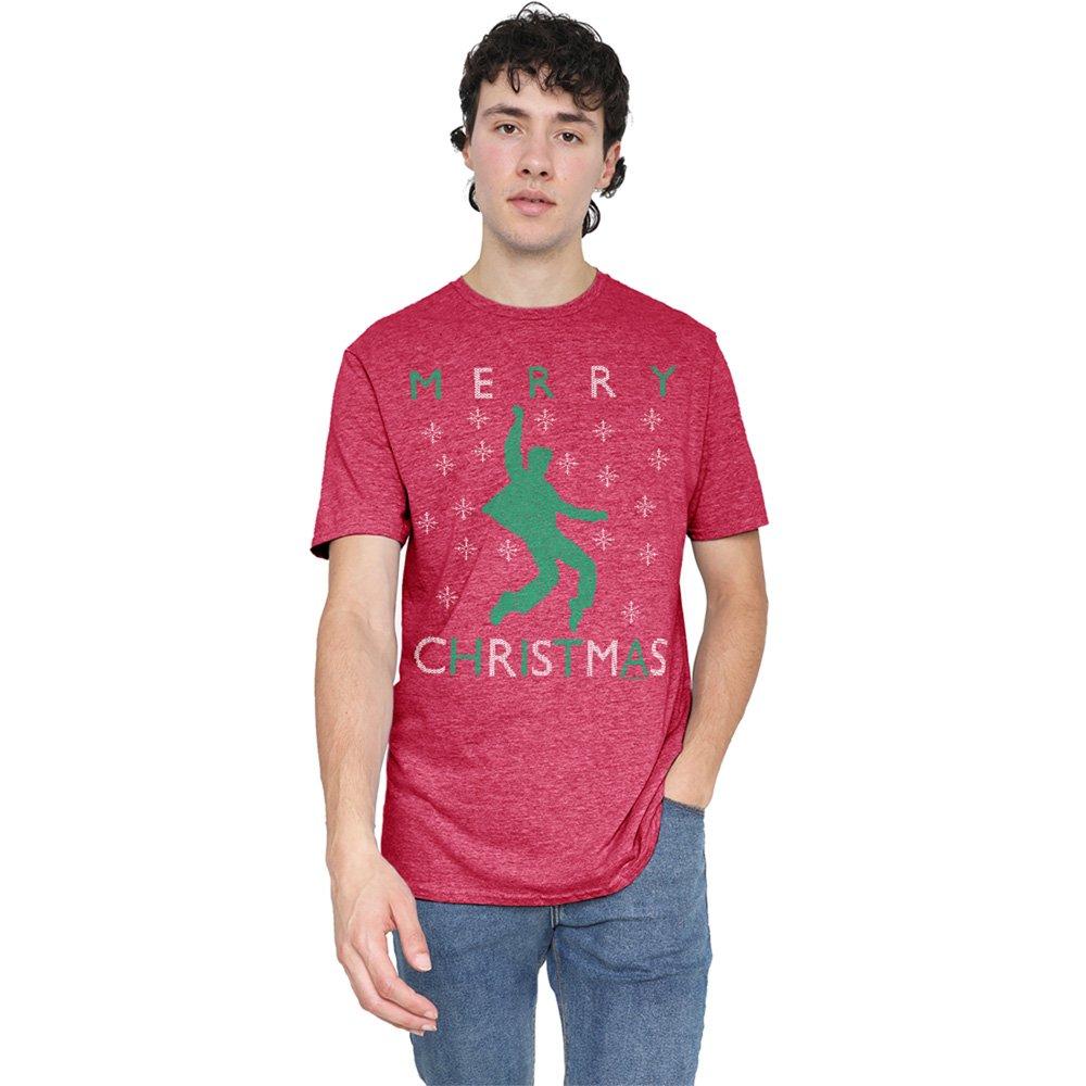 Red - Elvis Presley - Elvis Dancing Ugly Christmas T-Shirt Red - 1