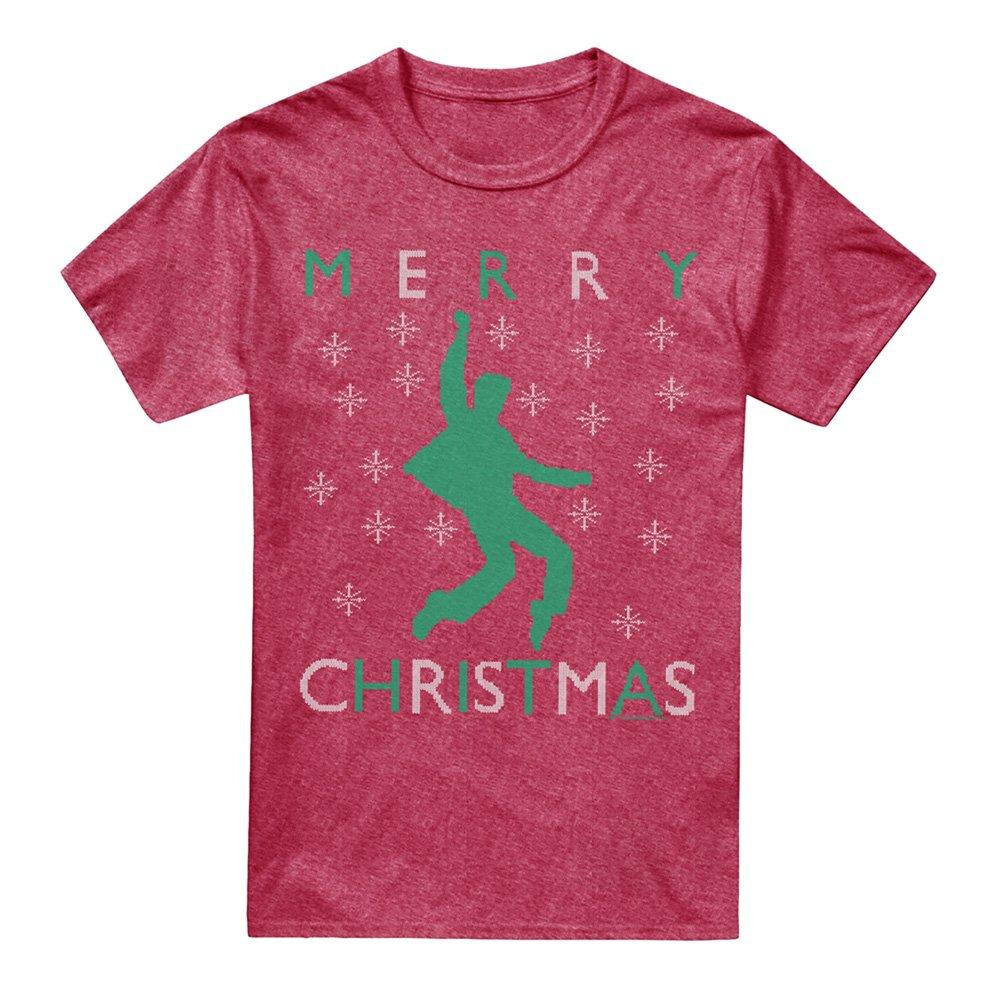 Red - Elvis Presley - Elvis Dancing Ugly Christmas T-Shirt Red - 4