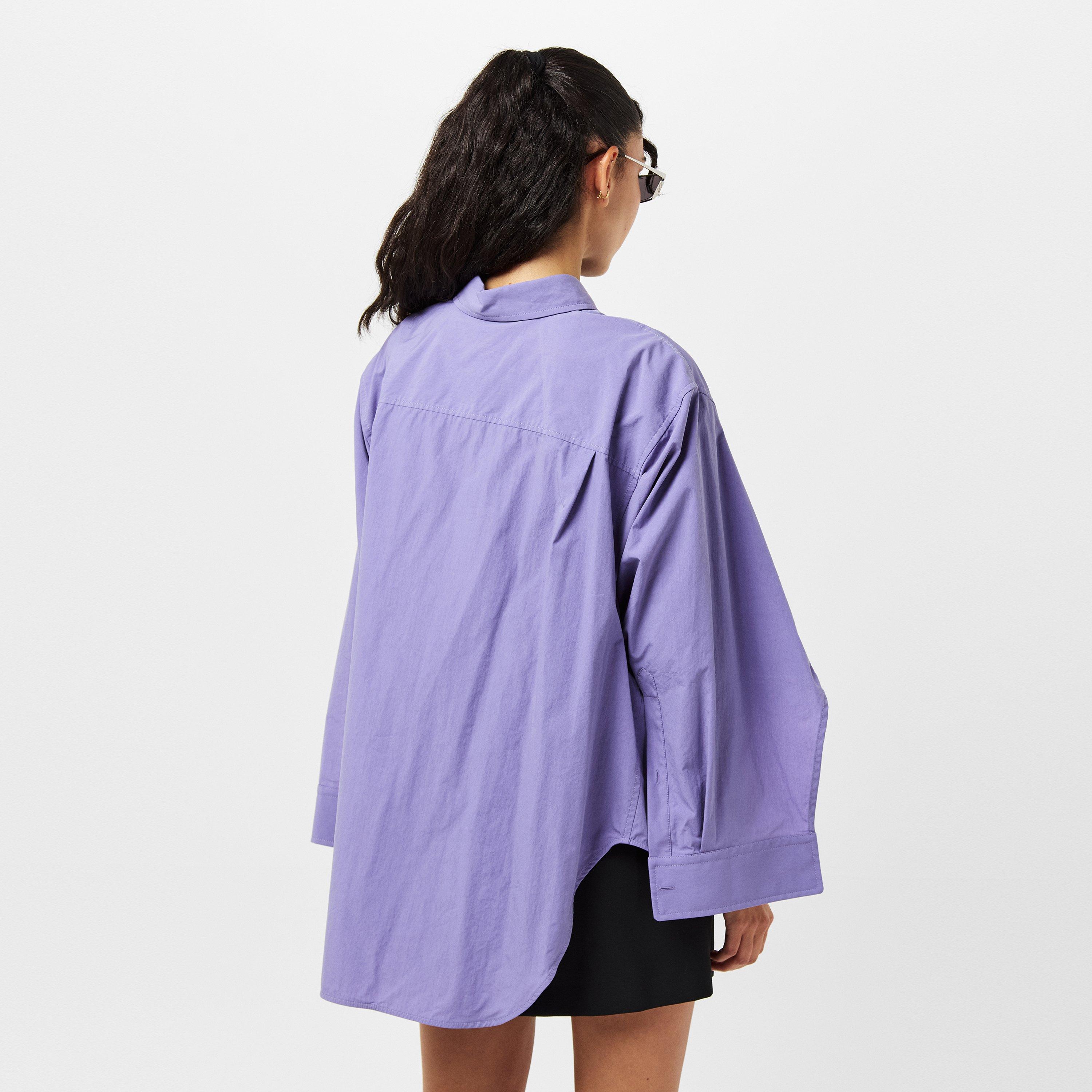 Lilac - Balenciaga - Women's Long-Sleeve Shirt - 4