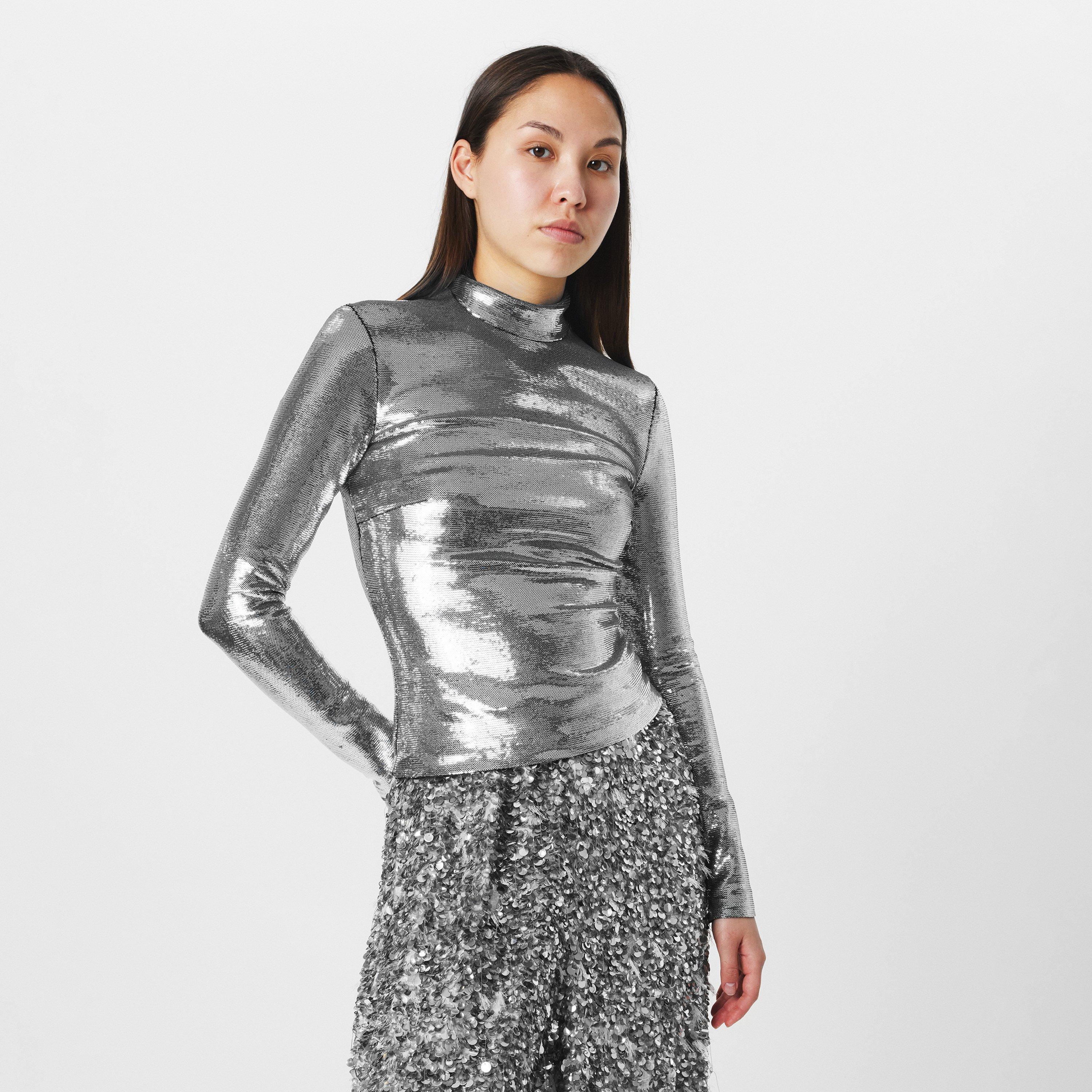 Crystal - Balenciaga - Women's Long-Sleeve Shirt - 3