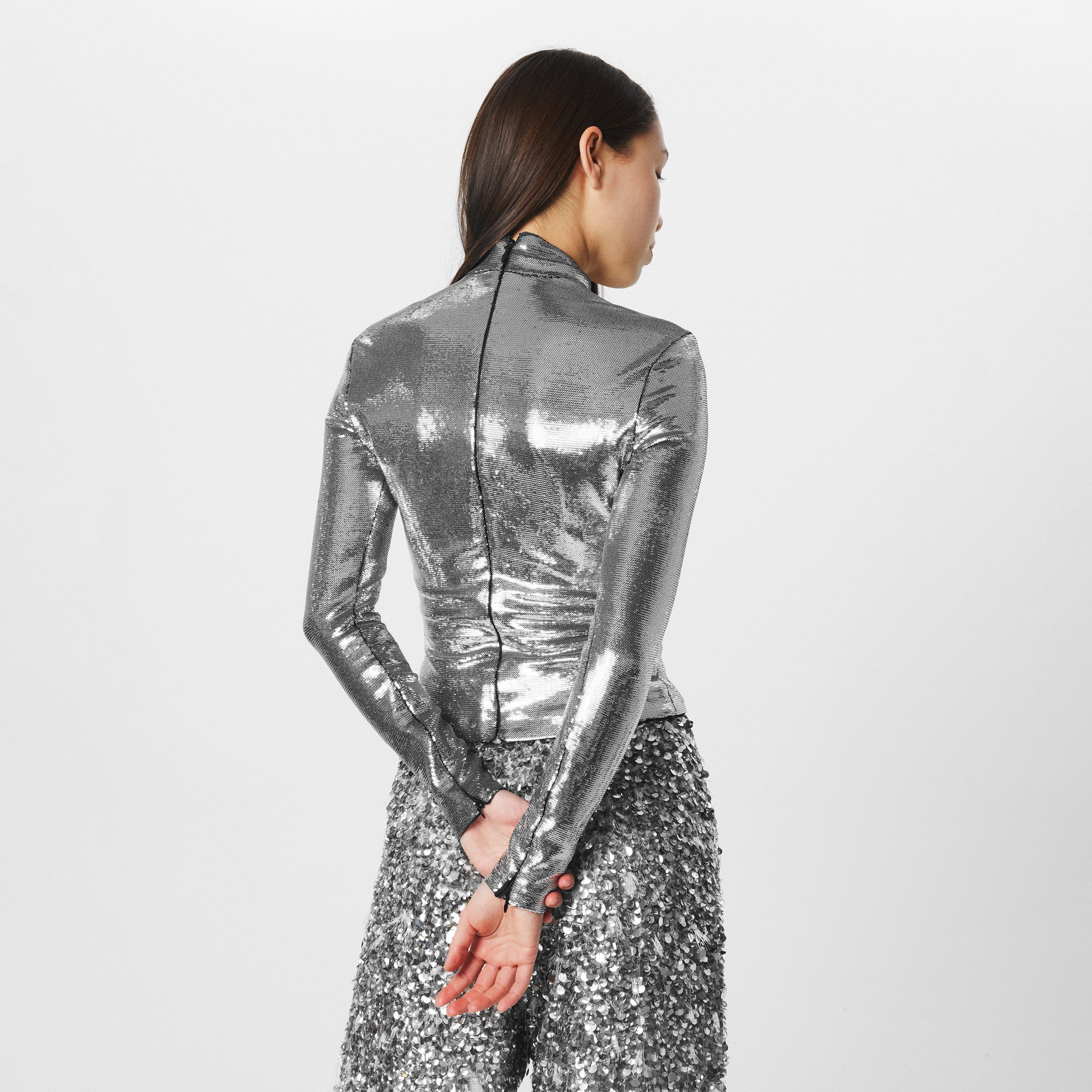 Crystal - Balenciaga - Women's Long-Sleeve Shirt - 4