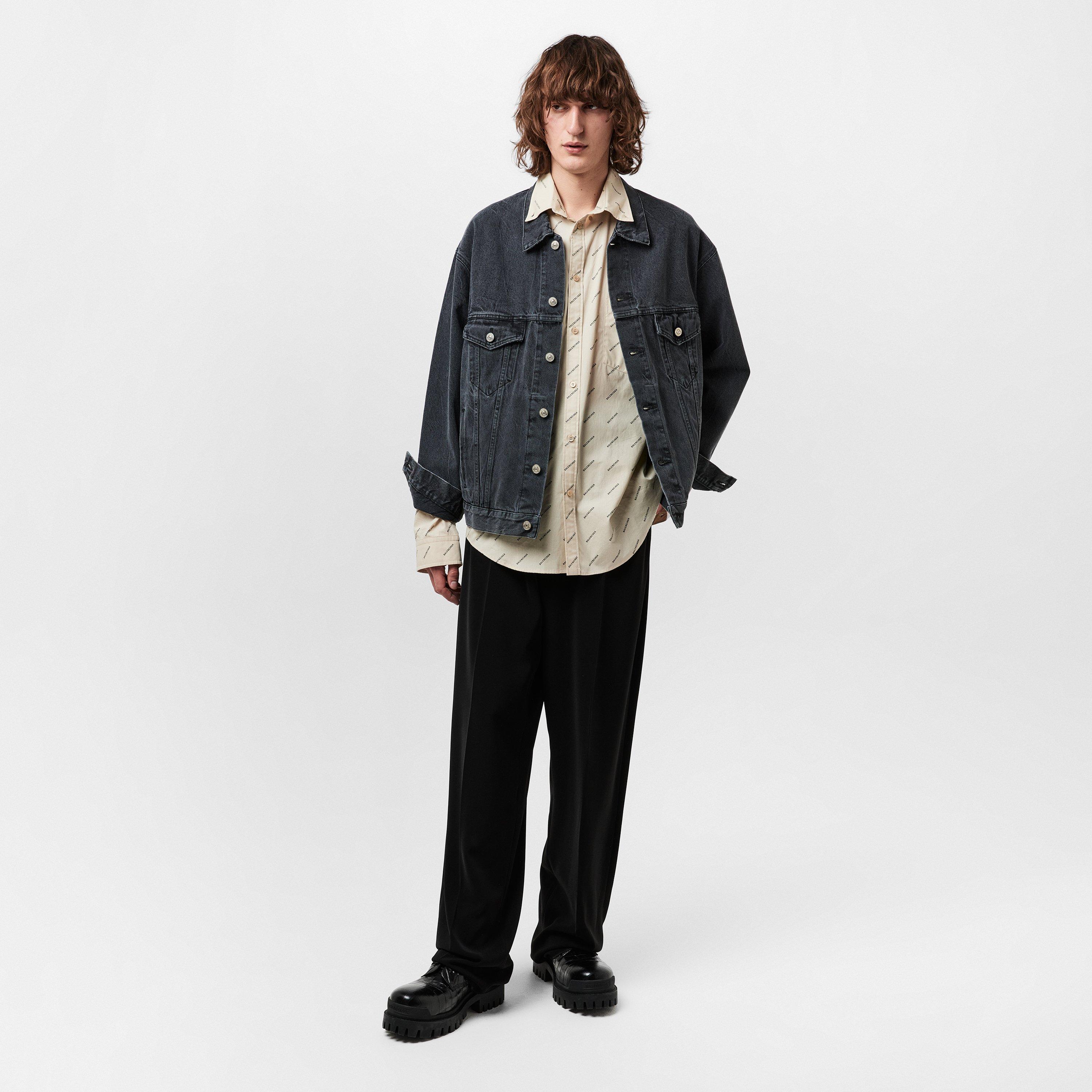 Black - Balenciaga - Men's Tailored Trousers, Tailored Design - 6