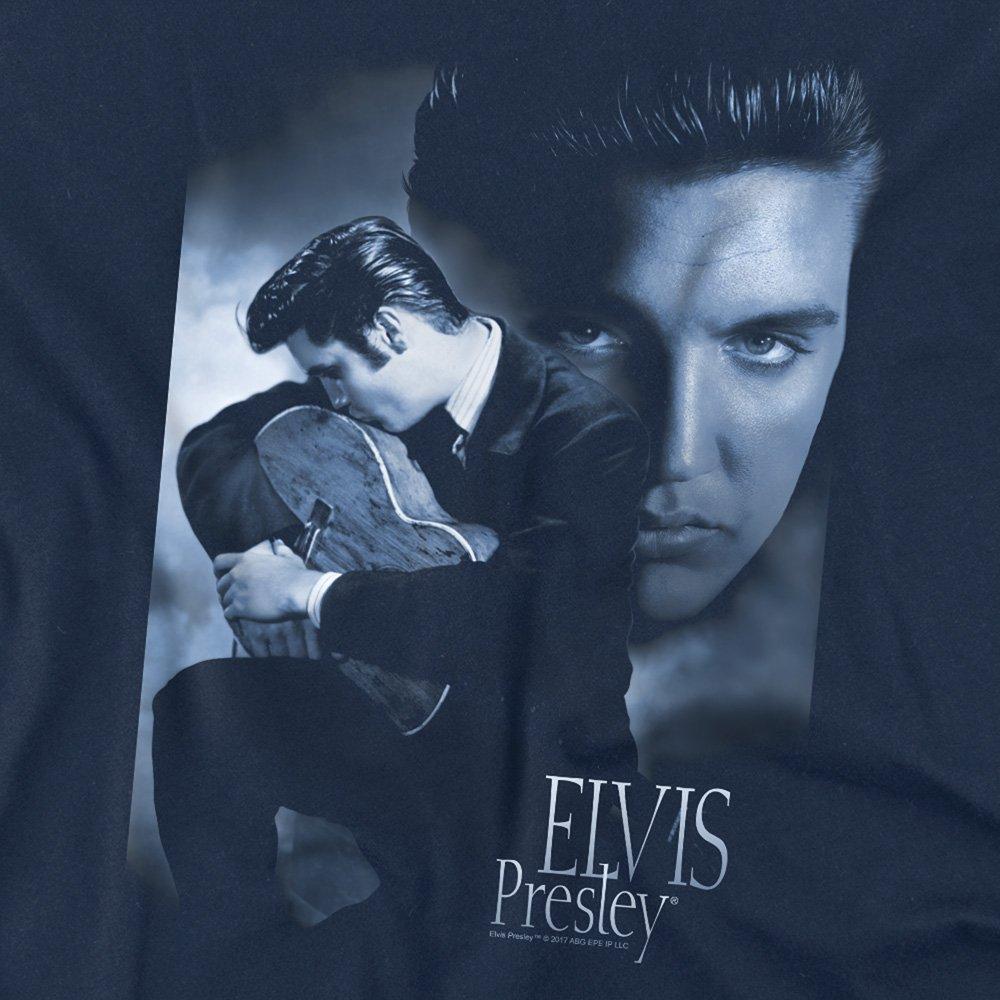 Navy - Elvis Presley - Elvis Presley Reverent T-Shirt Navy - 2