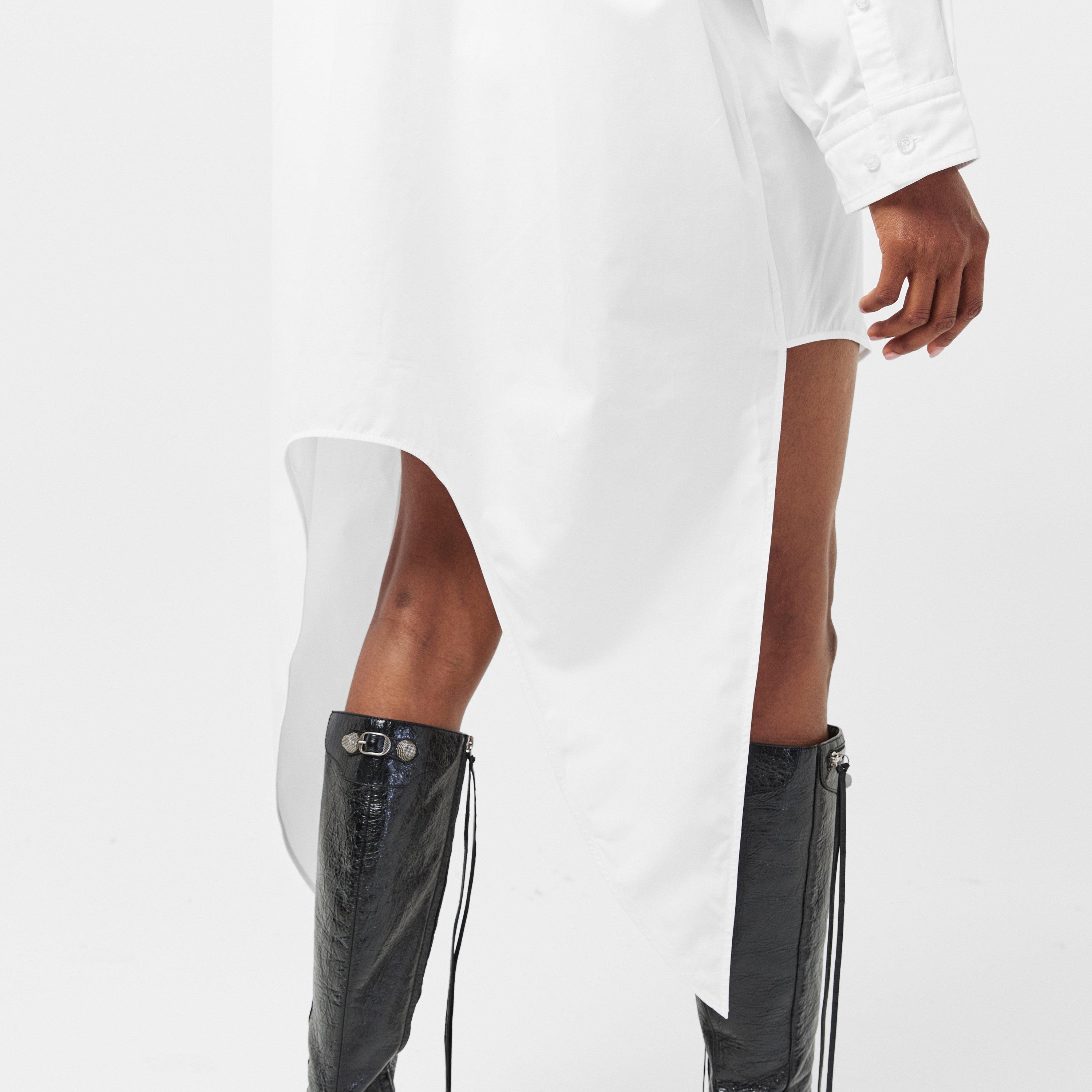 White - Balenciaga - Women's Plain Long-Sleeve Shirt - 5