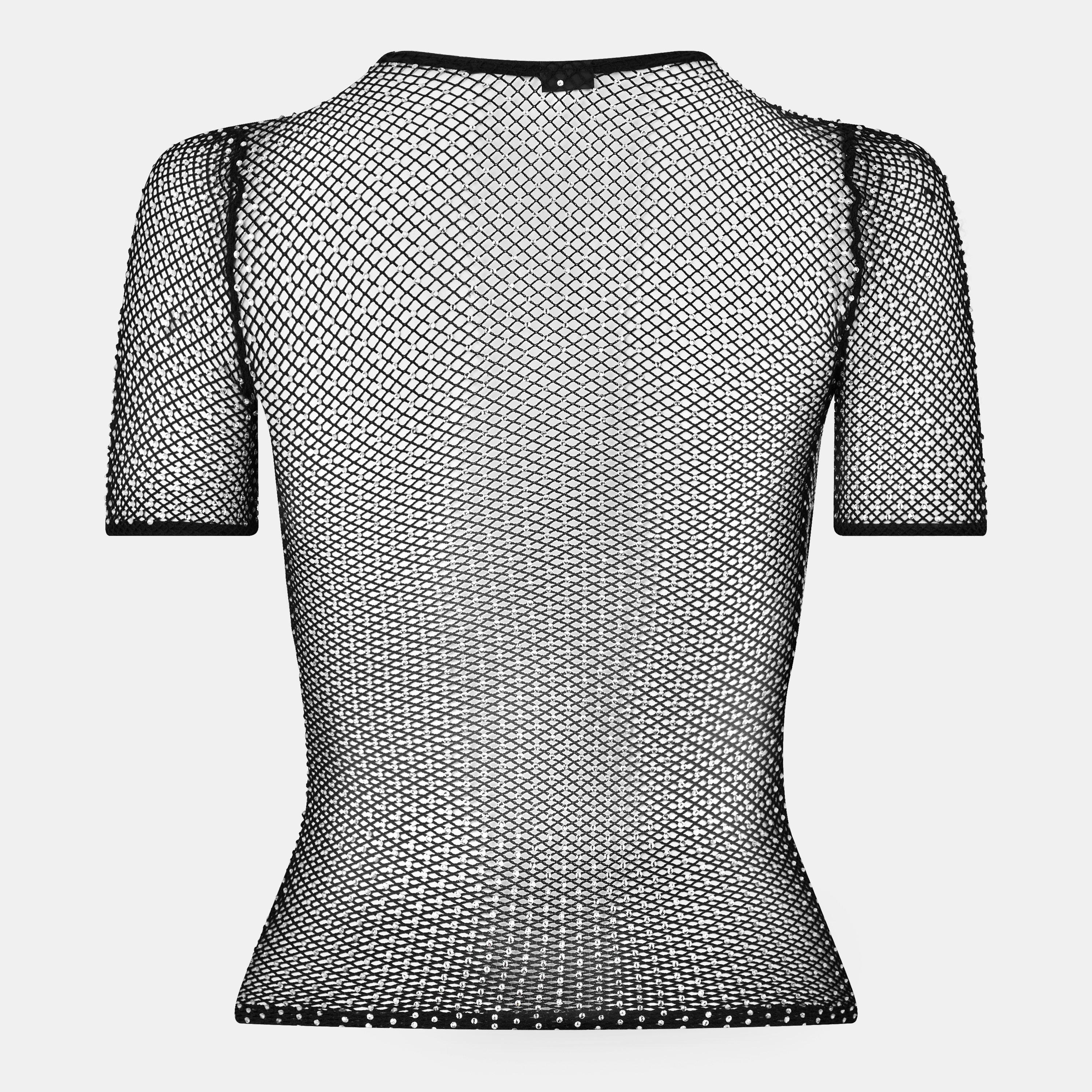 Black/Silver - Balenciaga - Women's Long-Sleeve Shirt - 2