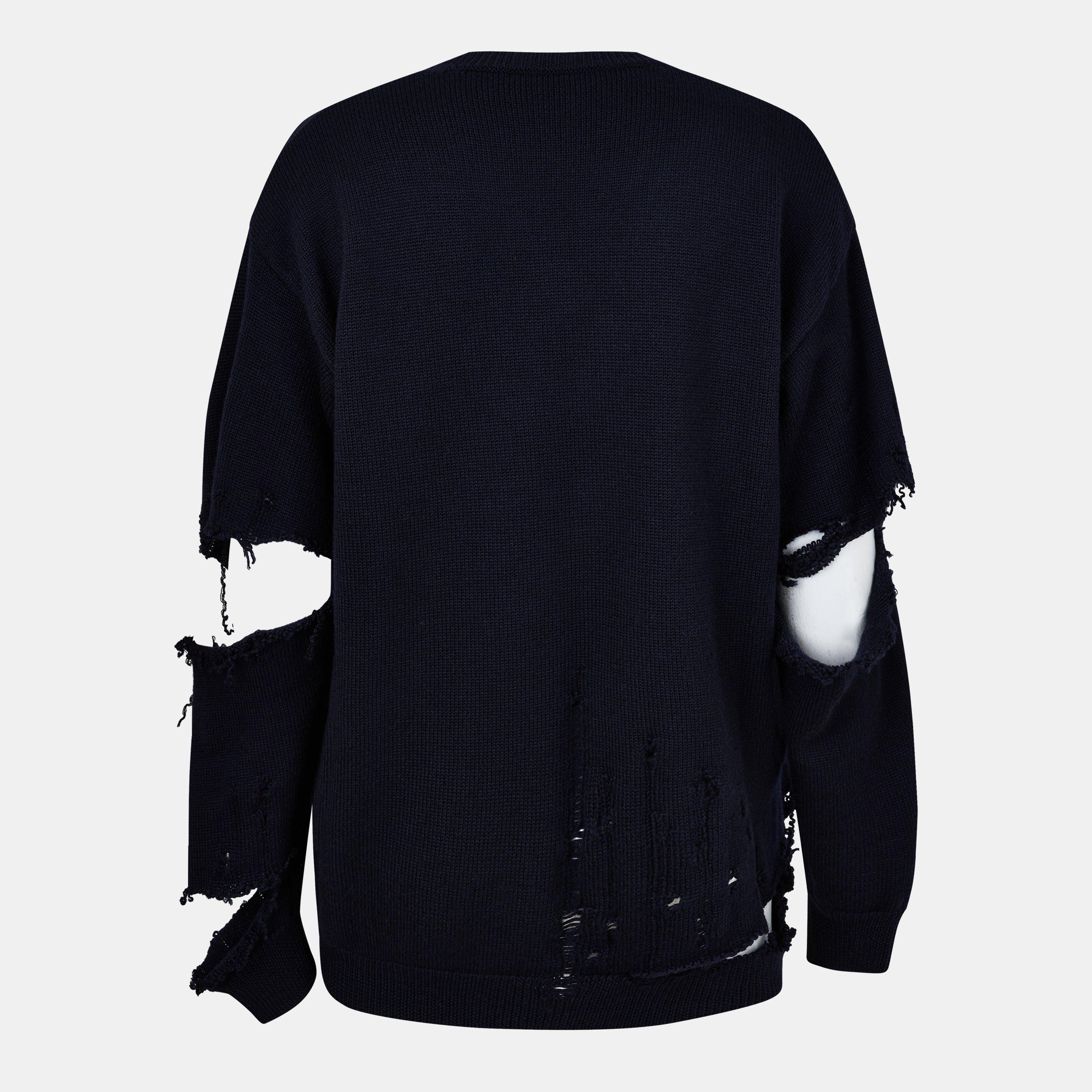 Navy W - Balenciaga - Men's Jumper - 2