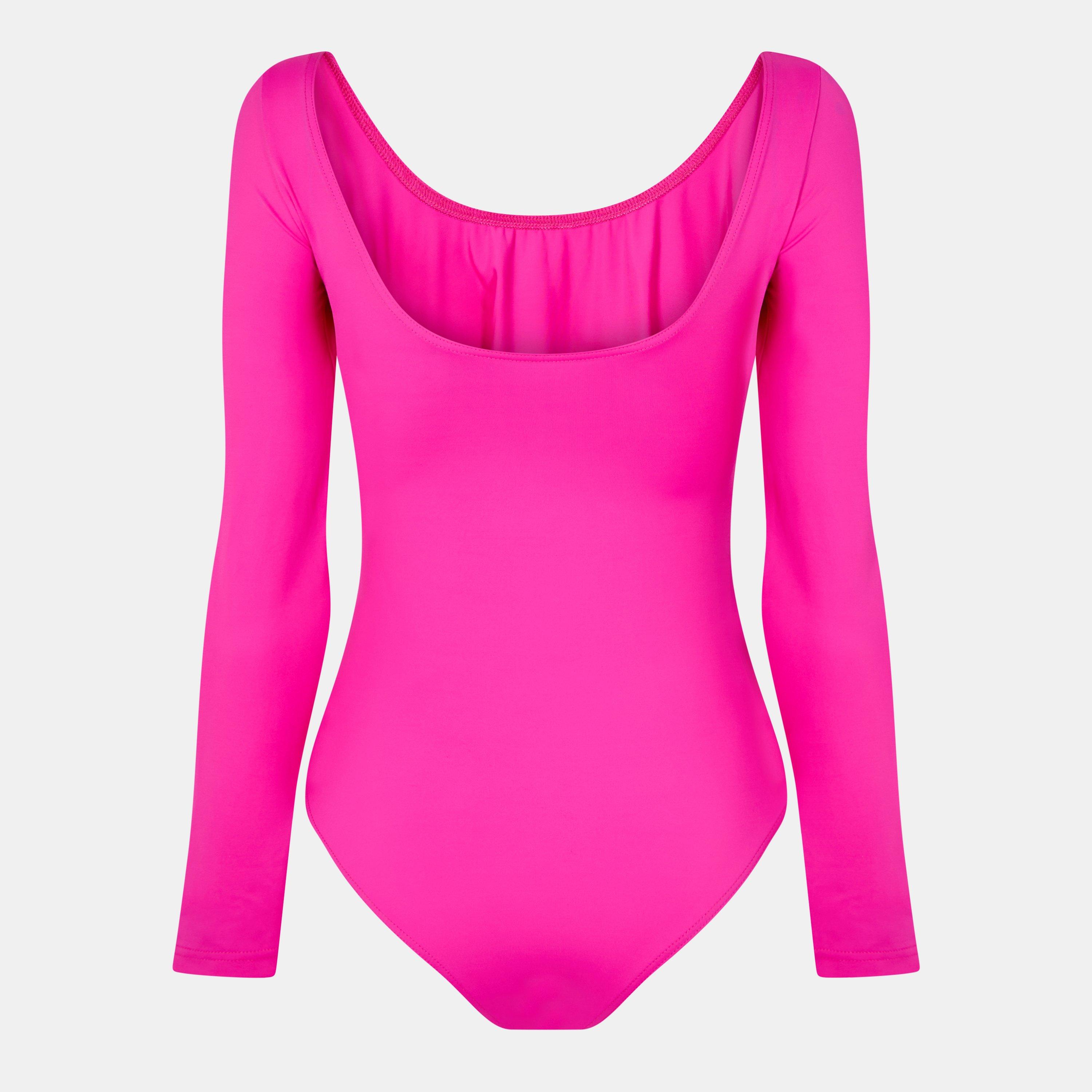 Lipstick Pink - Balenciaga - Women's Jersey Bodysuits - 2