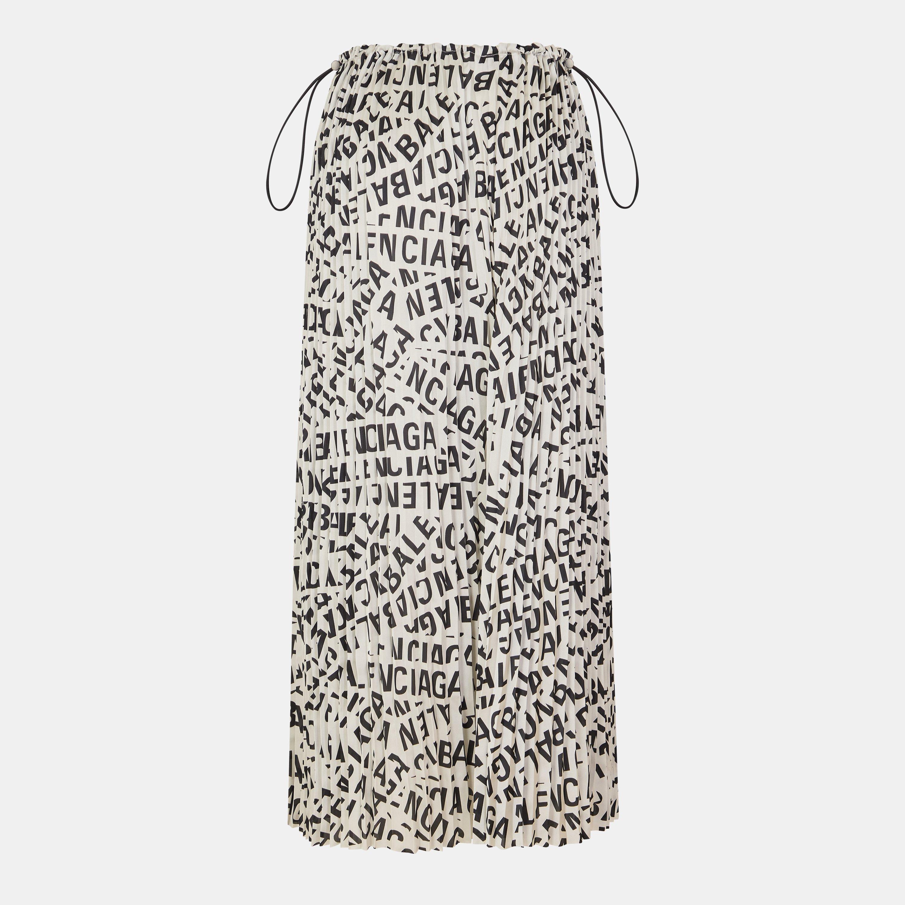 Grey - Balenciaga - Women's Midi Skirt - 2