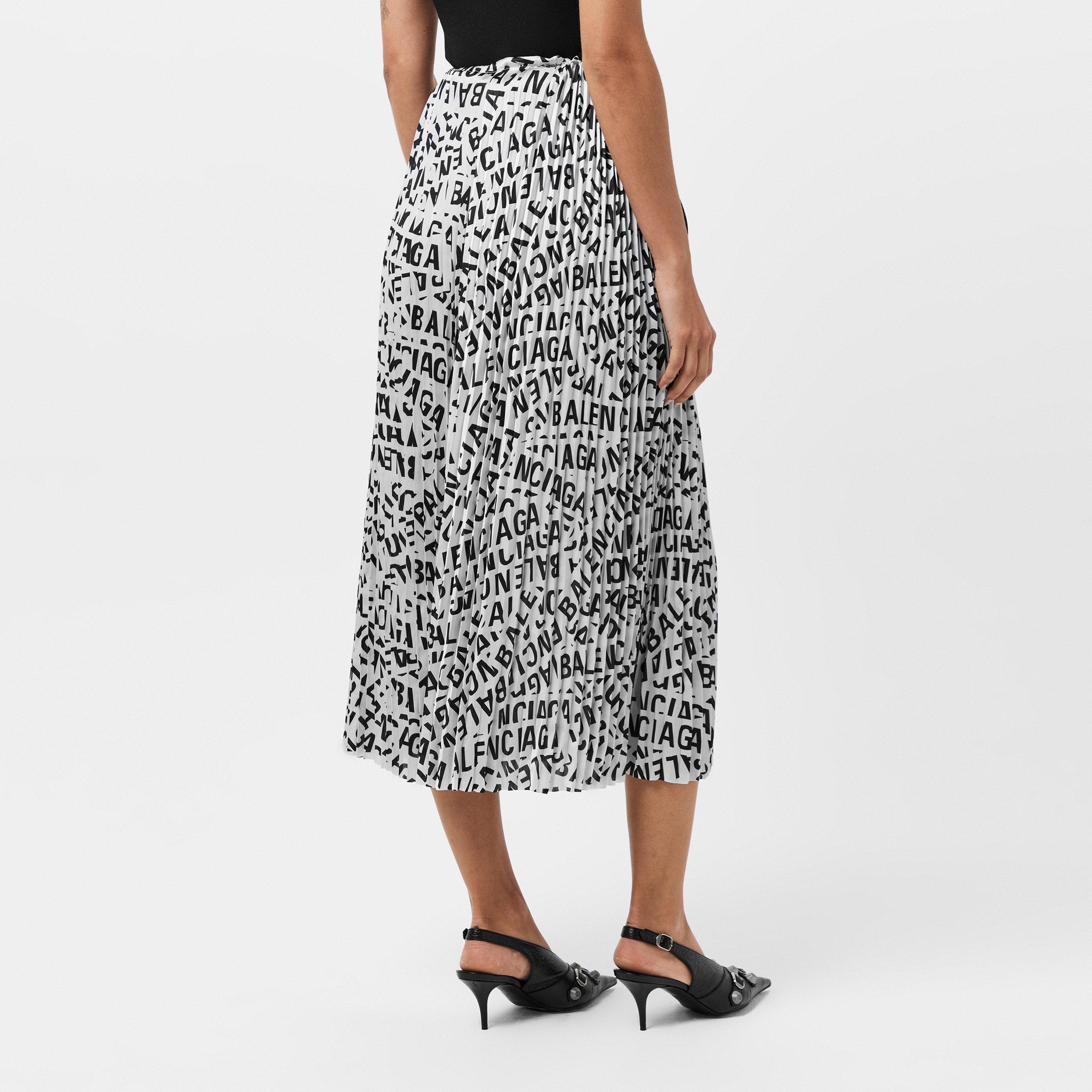 Grey - Balenciaga - Women's Midi Skirt - 4