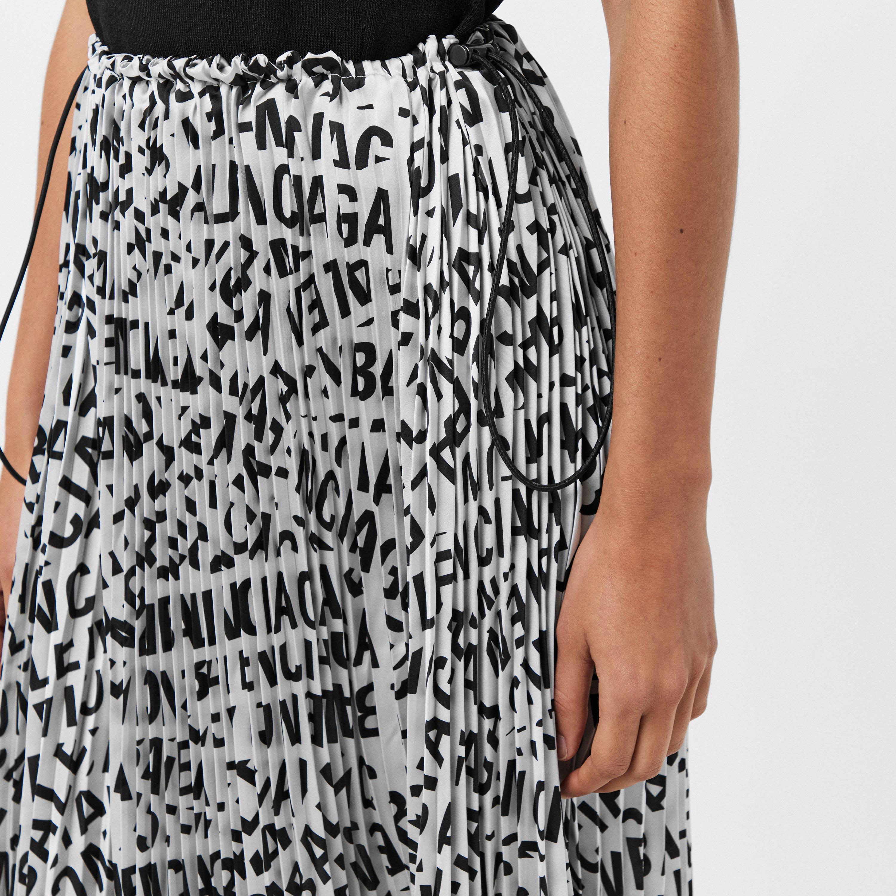 Grey - Balenciaga - Women's Midi Skirt - 5