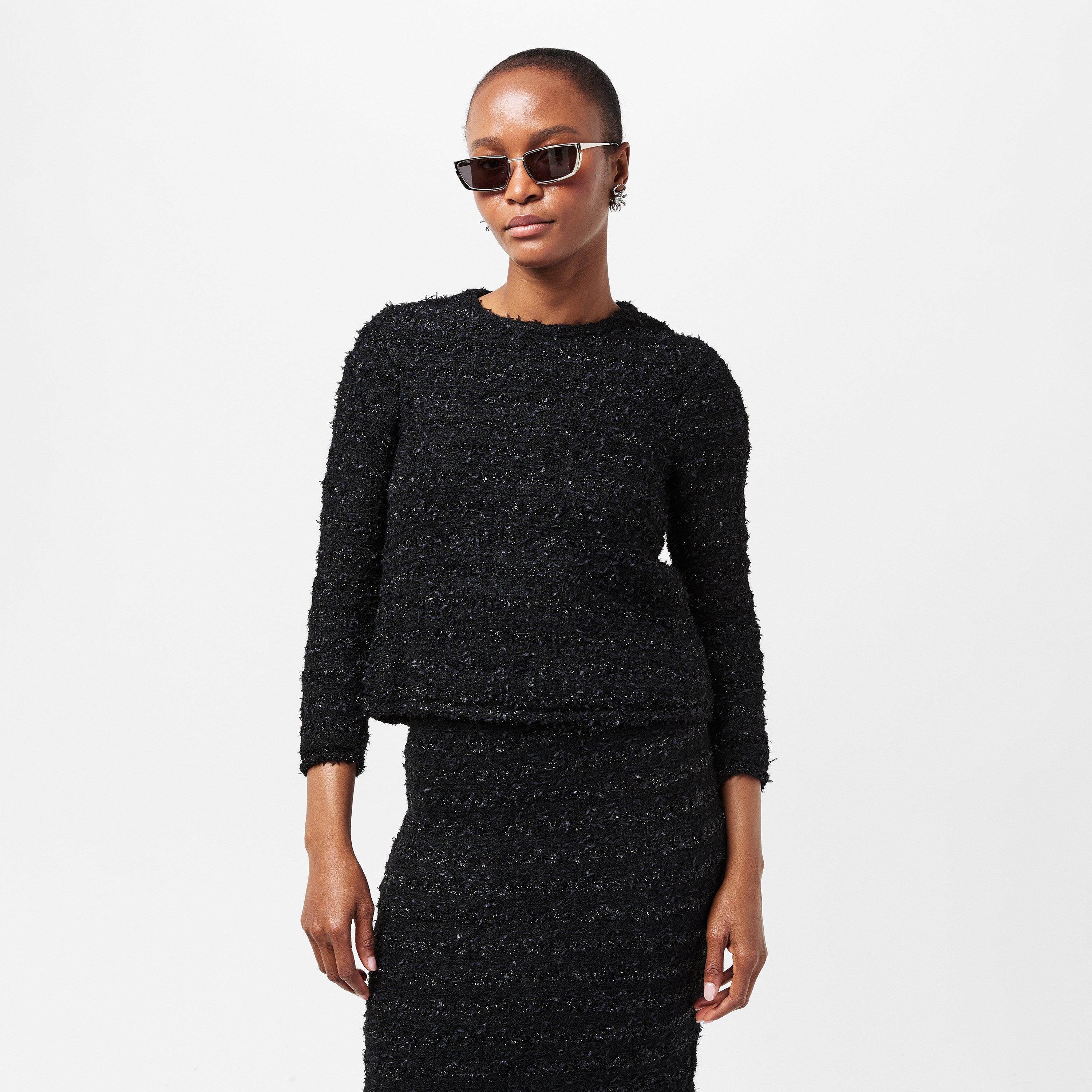 Black - Balenciaga - Women's Peplum Top - 3