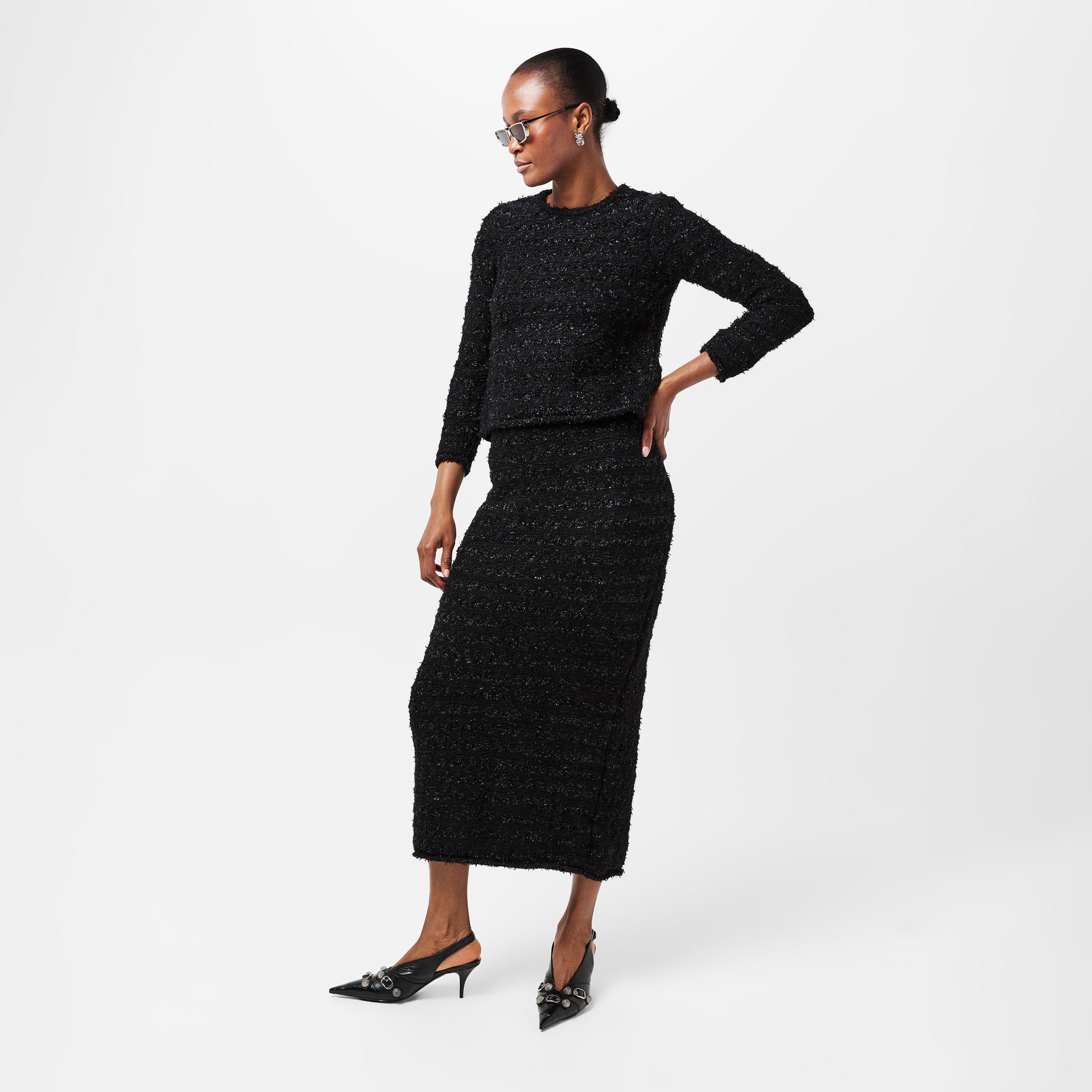 Black - Balenciaga - Women's Peplum Top - 6