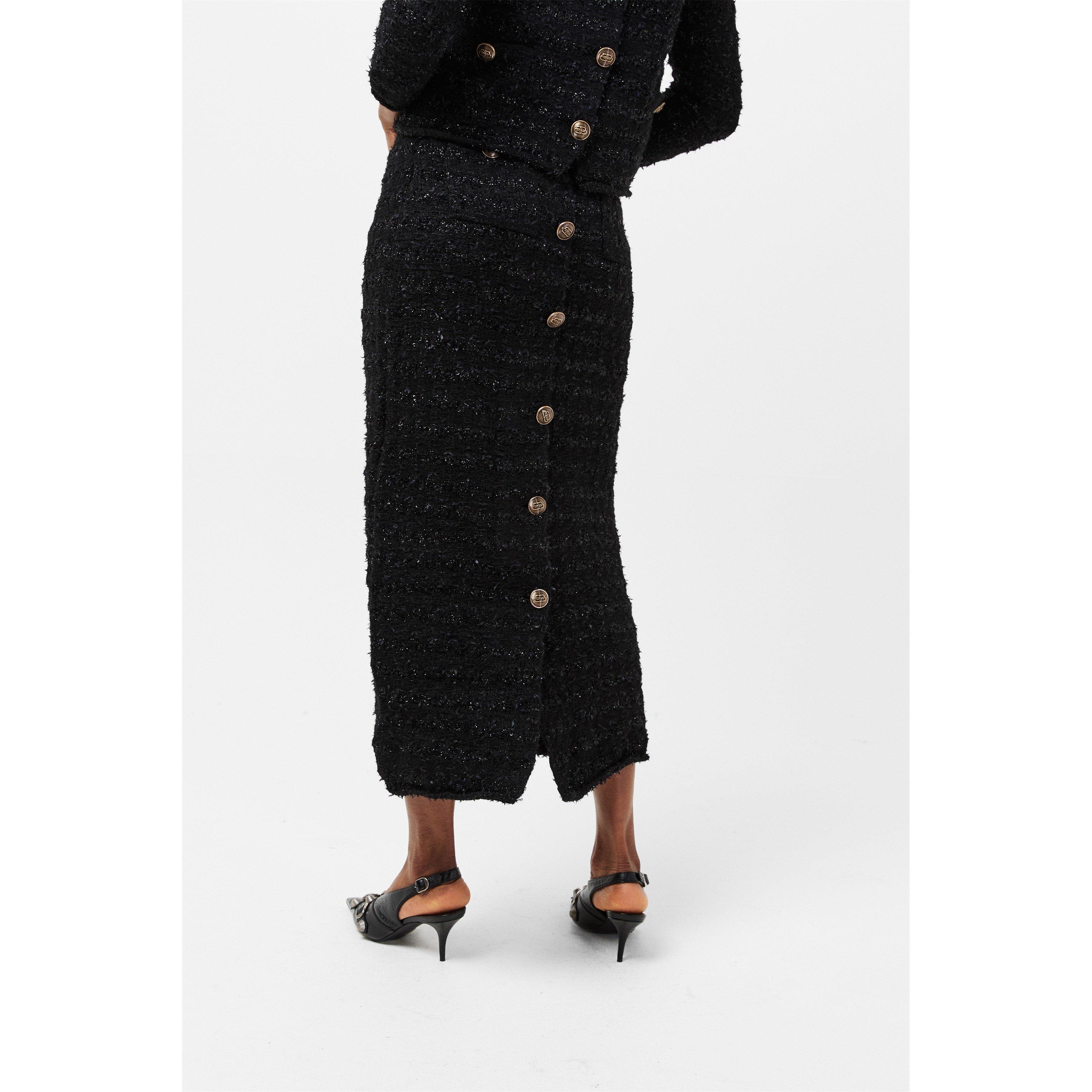 Black - Balenciaga - Women's Midi Skirt - 4