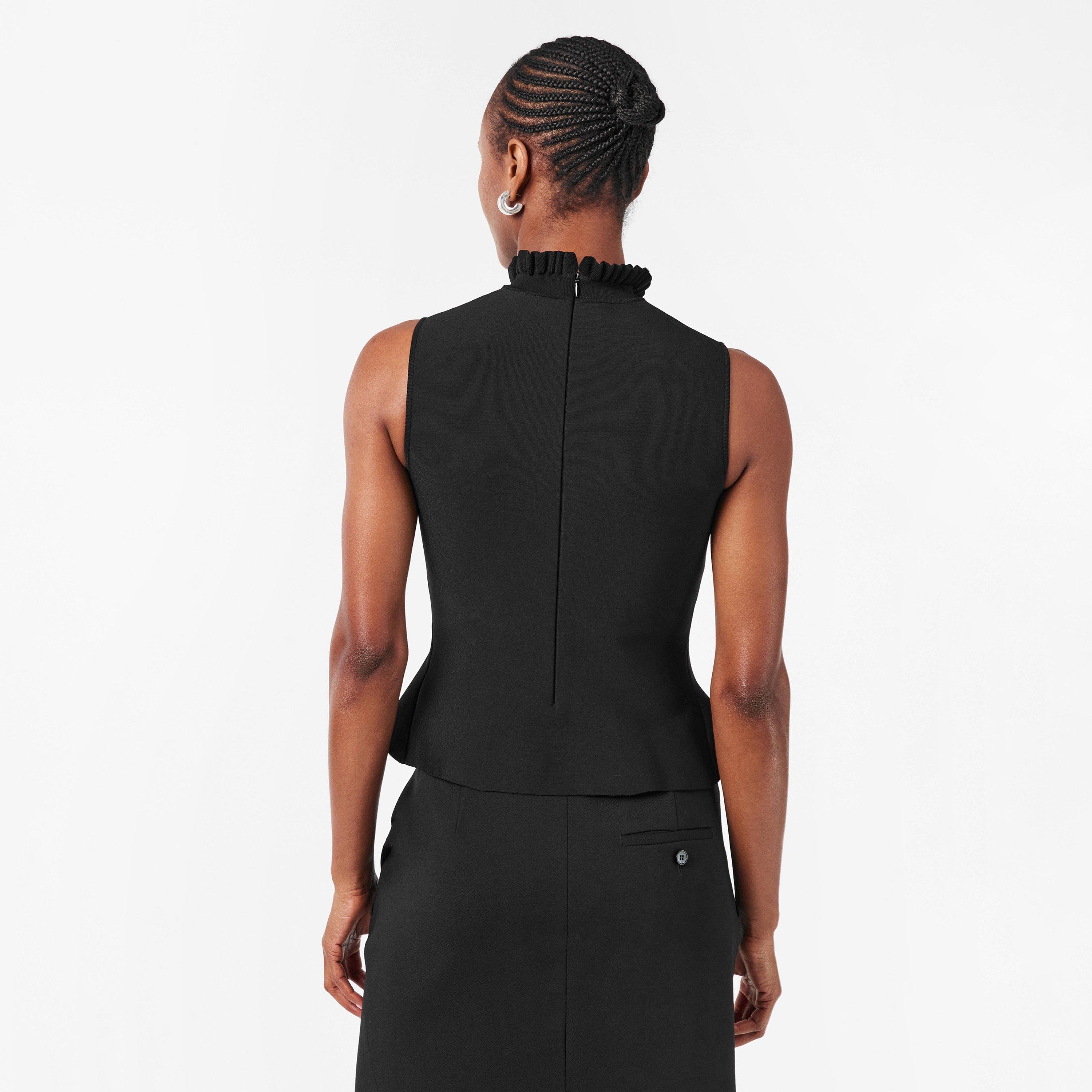 Black - Alexander McQueen - Women's Alex Peplum Top - 4