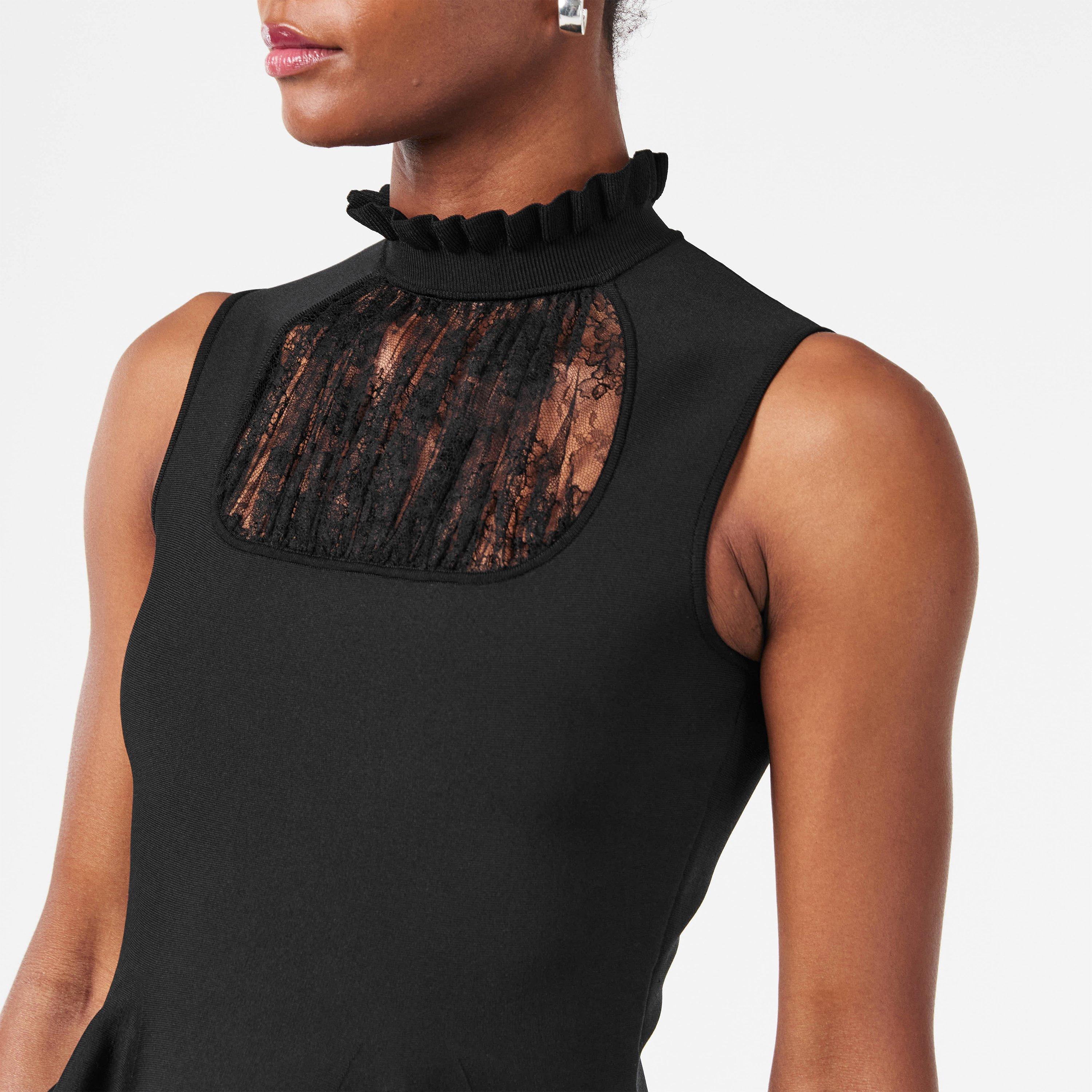 Black - Alexander McQueen - Women's Alex Peplum Top - 5