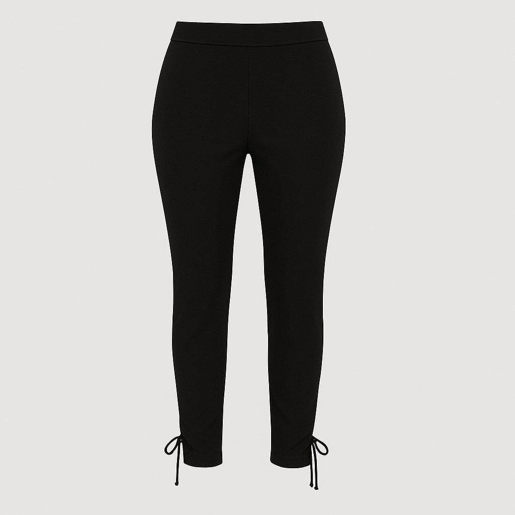 Black - I Saw It First - Crepe Tie Hem Trouser - 1