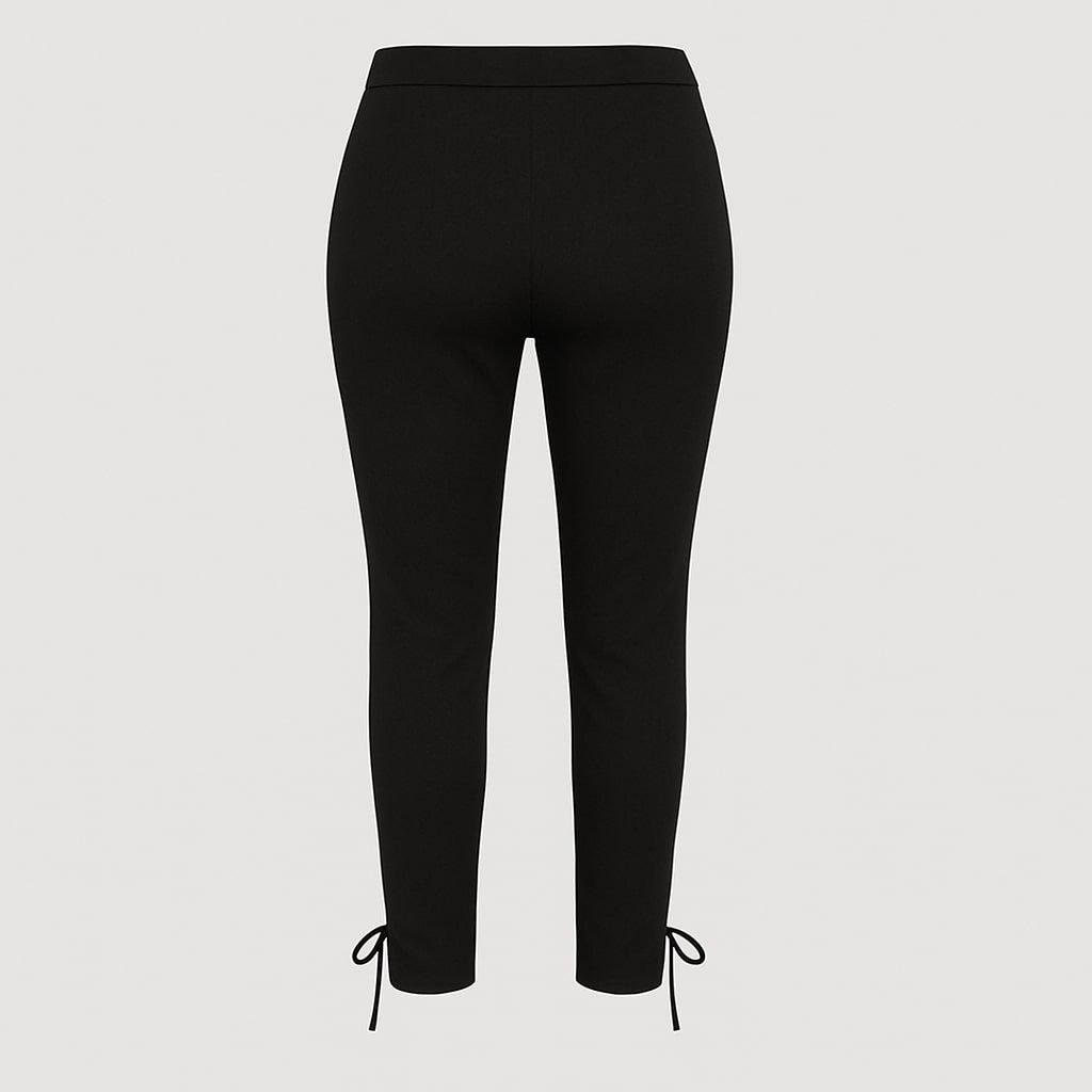 Black - I Saw It First - Crepe Tie Hem Trouser - 2