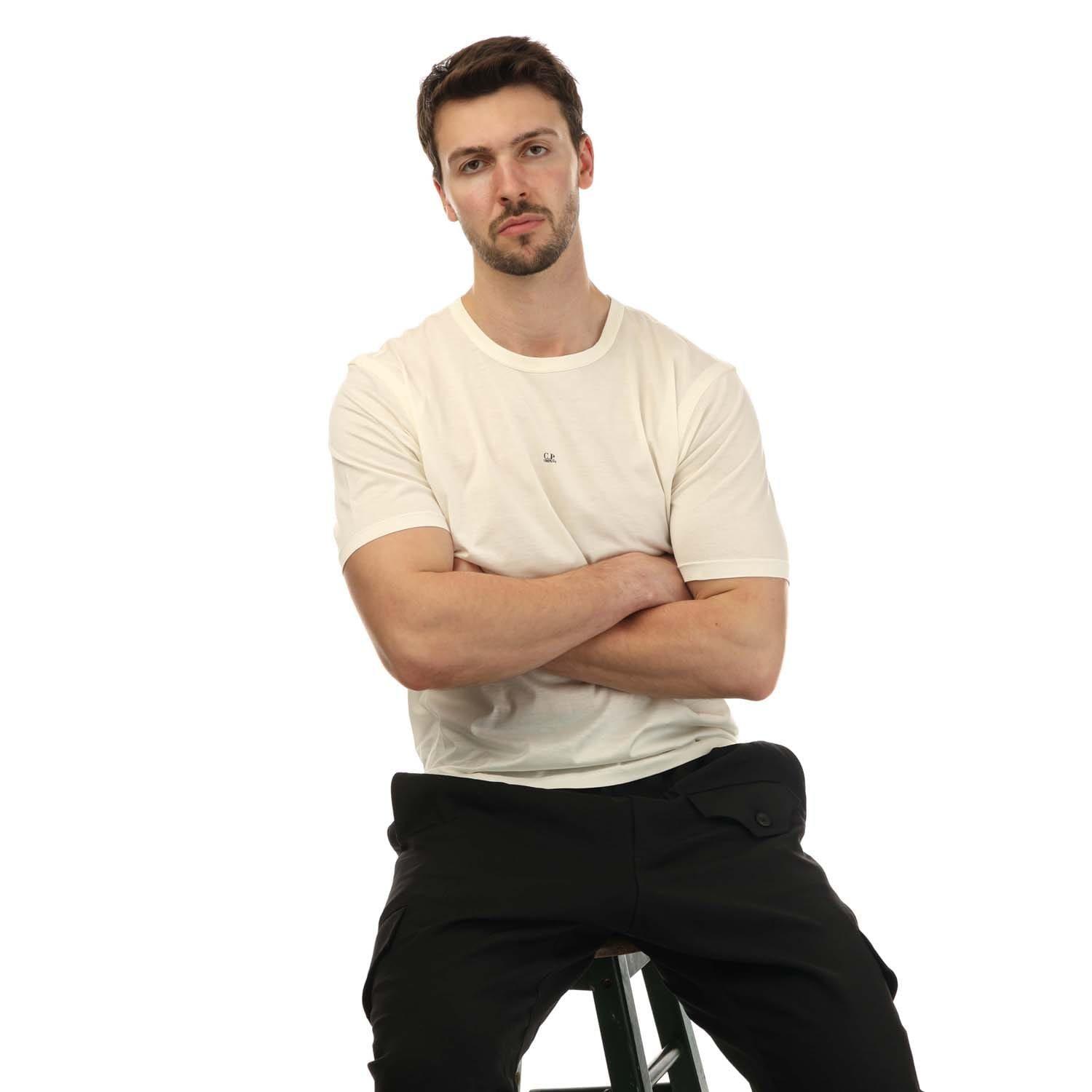 White - CP Company - Jersey No Gravity T-Shirt - 4