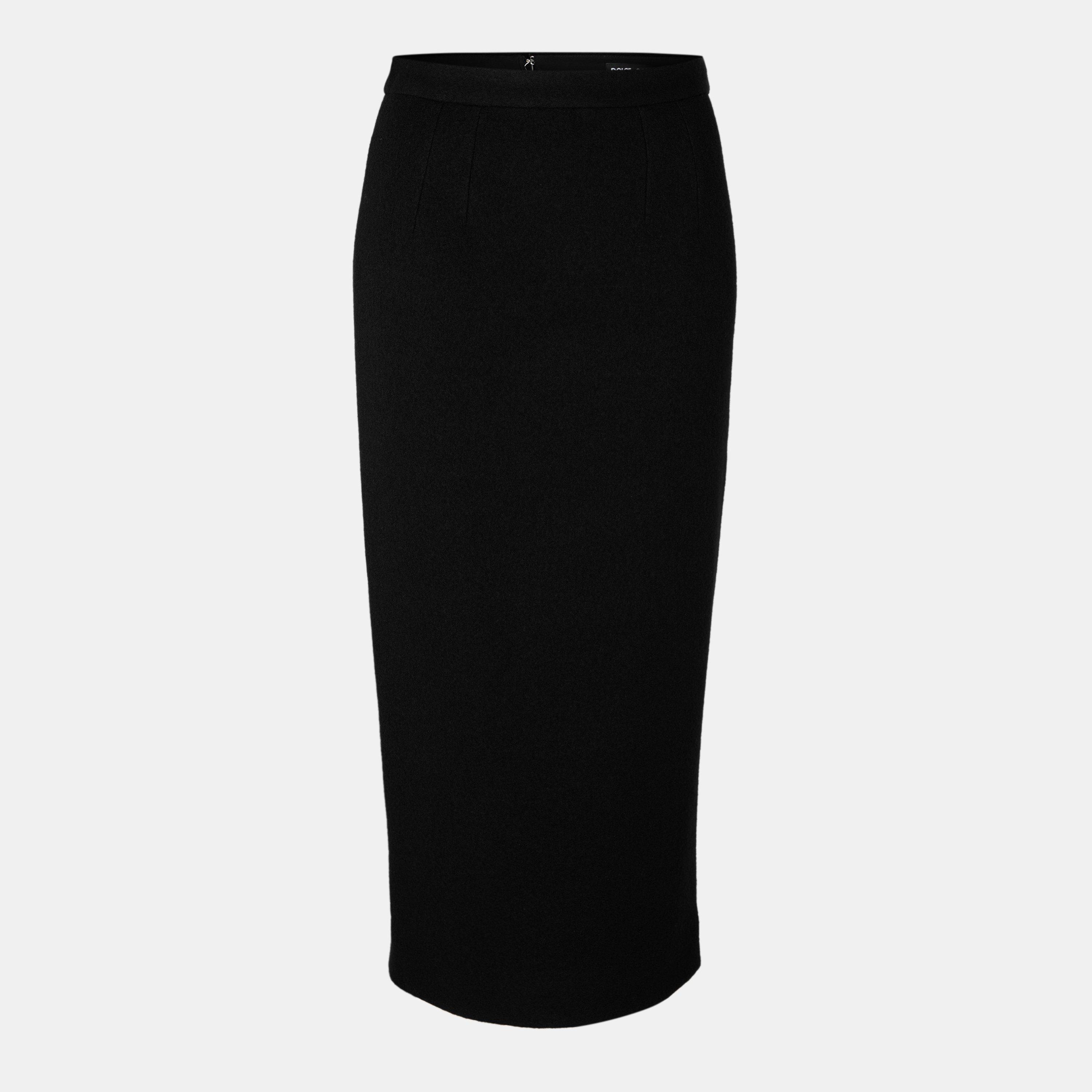 Dolce and Gabbana Women's Midi Skirt - Nero - Size 42 (UK 10)