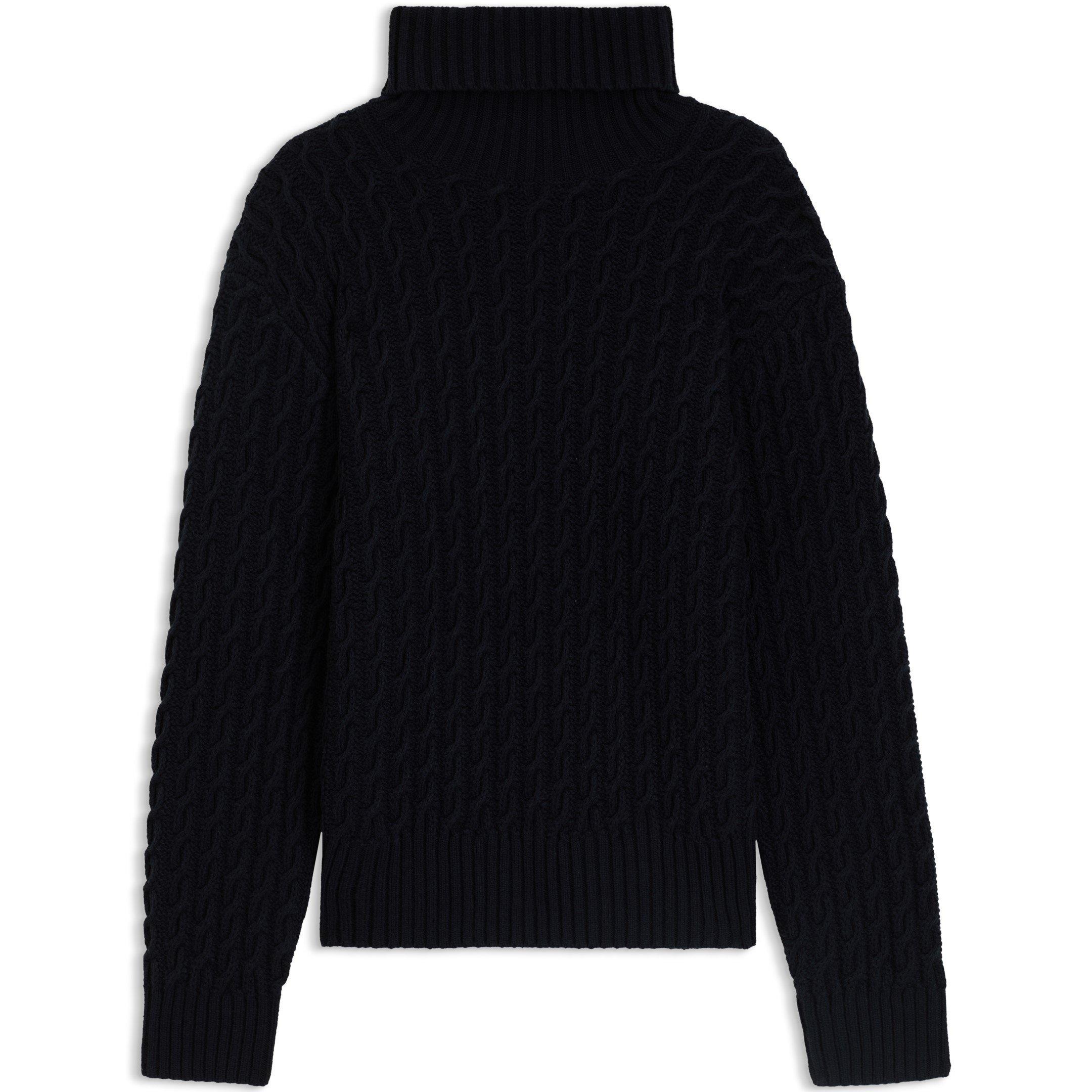 Blue 409 - Boss - Men's HBB Herrero Wool Crew Neck Jumper - 1