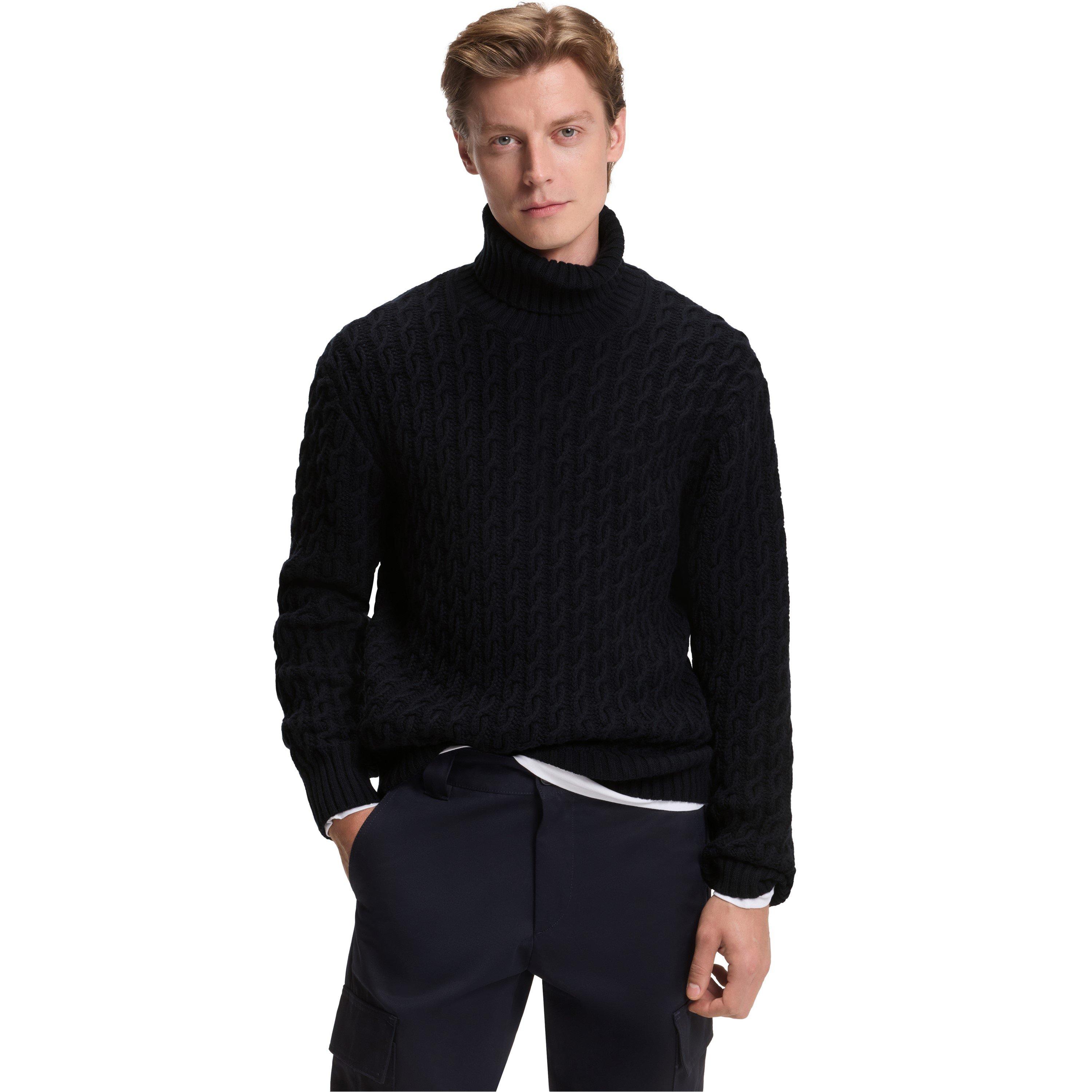 Blue 409 - Boss - Men's HBB Herrero Knitted Double Breasted Jumper - 2