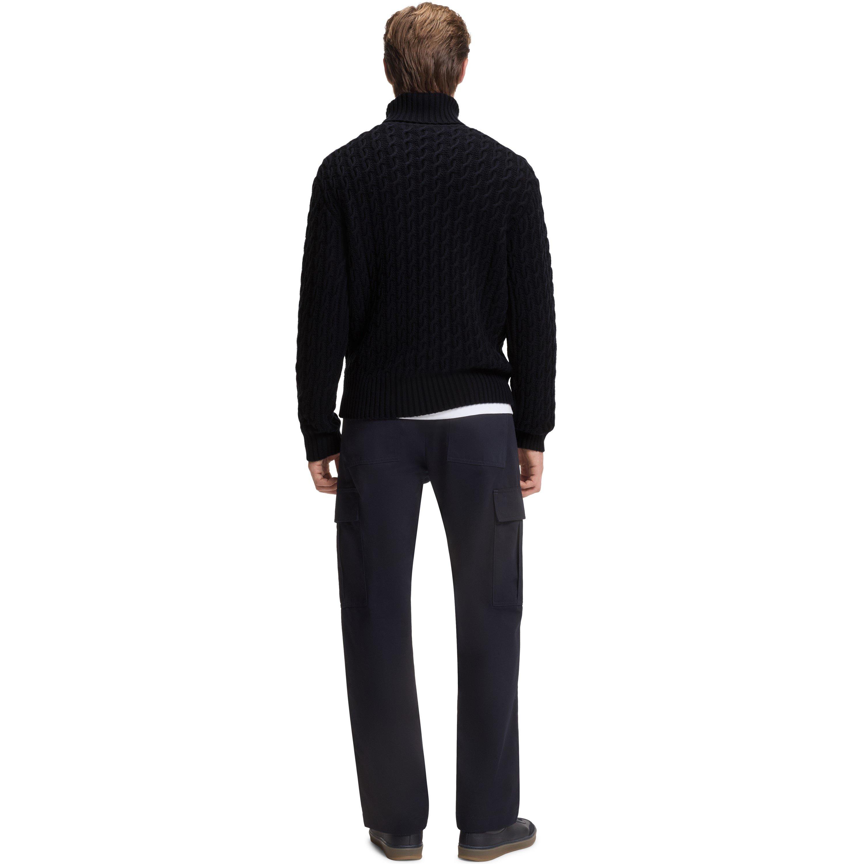 Blue 409 - Boss - Men's HBB Herrero Knitted Double Breasted Jumper - 3