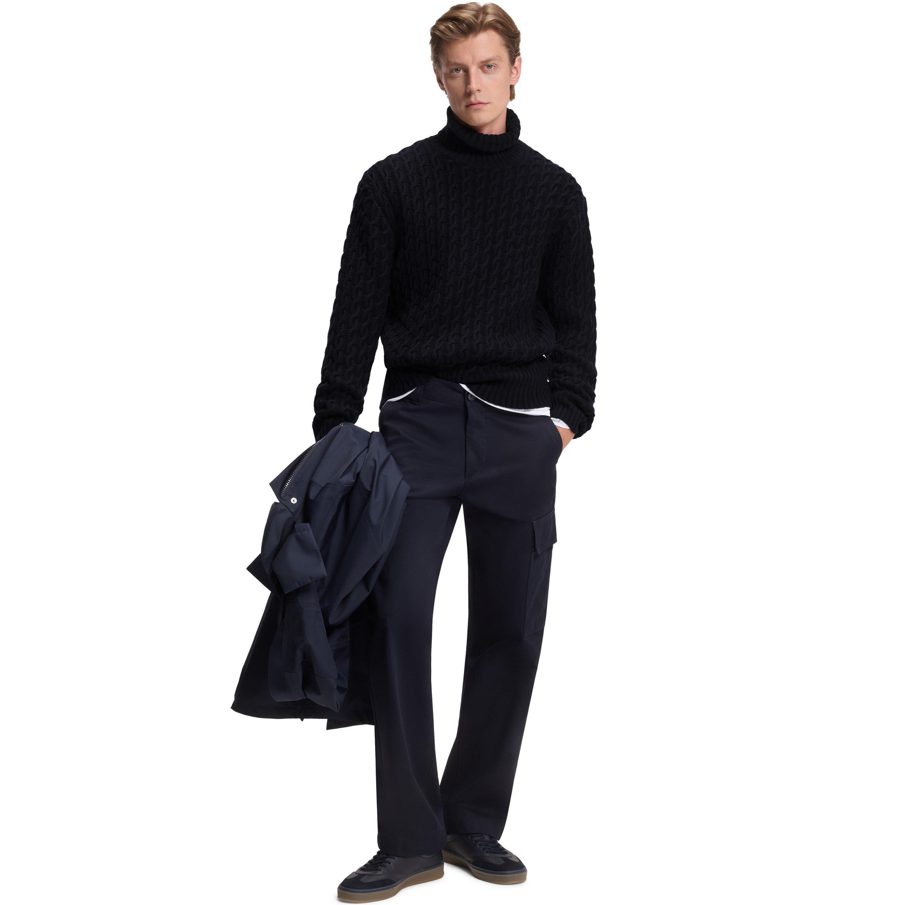 Blue 409 - Boss - Men's HBB Herrero Knitted Double Breasted Jumper - 5