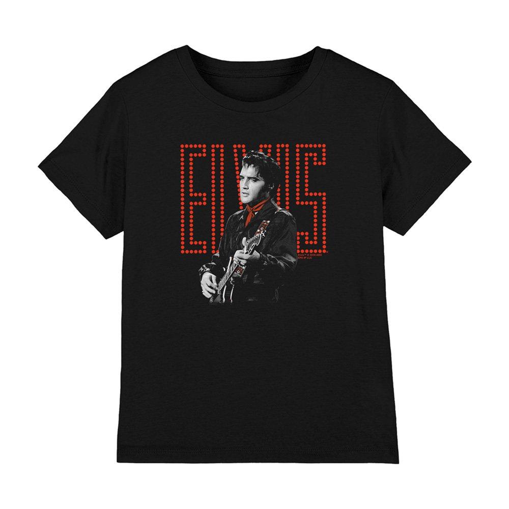 Black - Elvis Presley - Elvis Presley Red Guitarman Kids T-Shirt Black - 1
