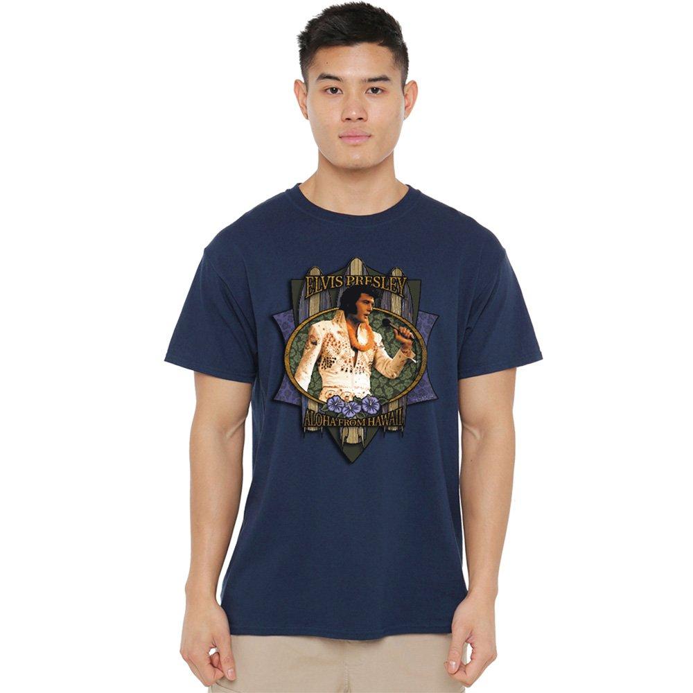 Navy - Elvis Presley - Elvis Presley Aloha From Hawaii T-Shirt Navy - 1