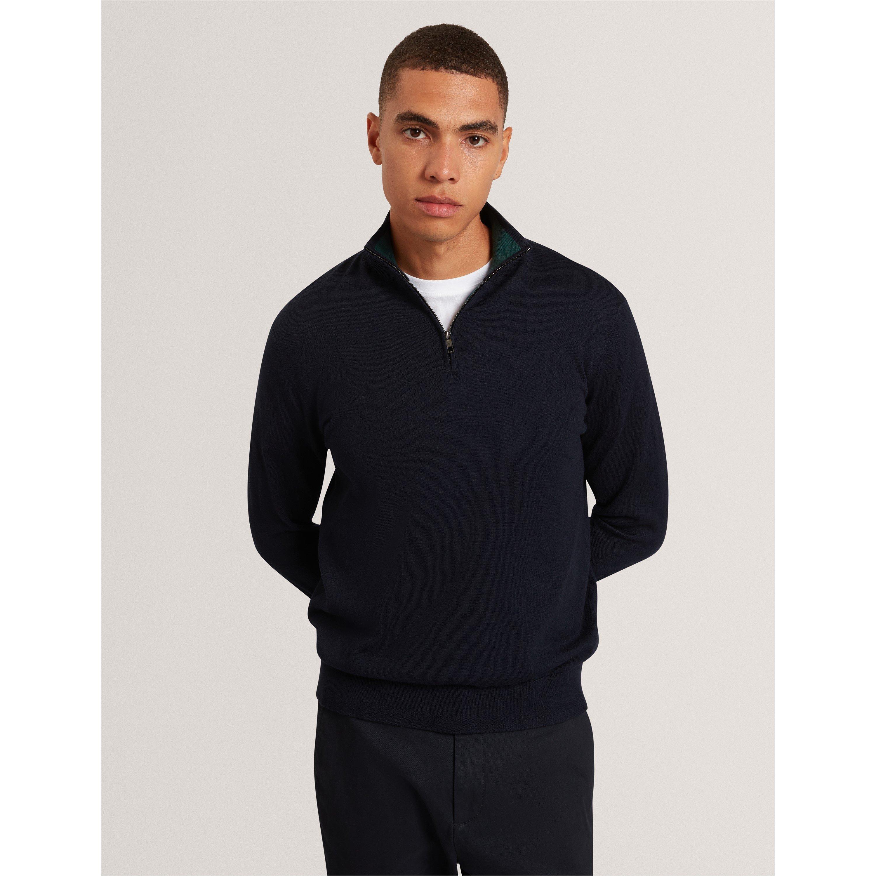 Marine - Ted Baker - Ted Merino half Zip Sn00 - 3