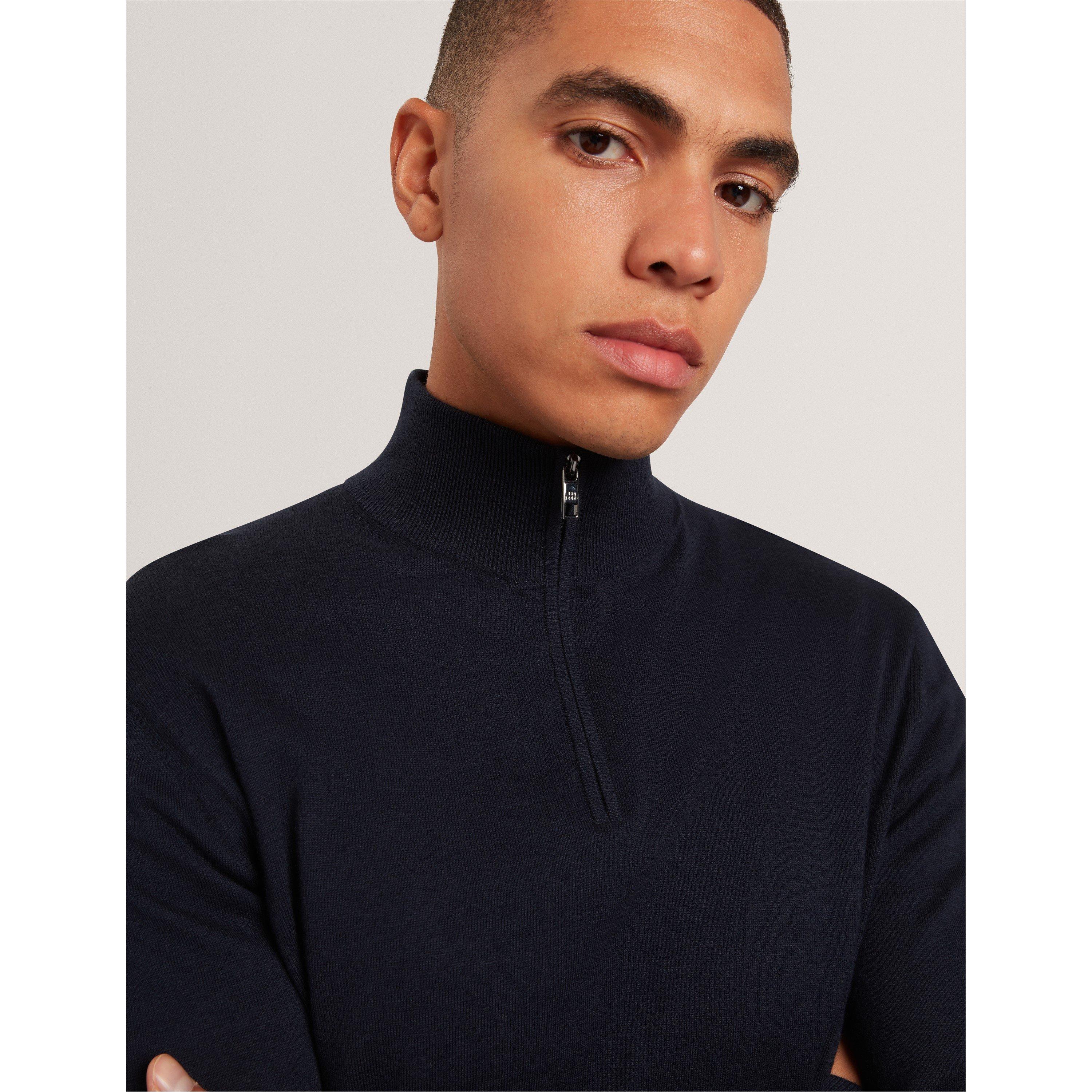 Marine - Ted Baker - Ted Merino half Zip Sn00 - 5
