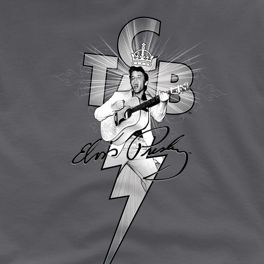 Charcoal - Elvis Presley - Elvis Presley Tcb Ornate T-Shirt Charcoal - 2