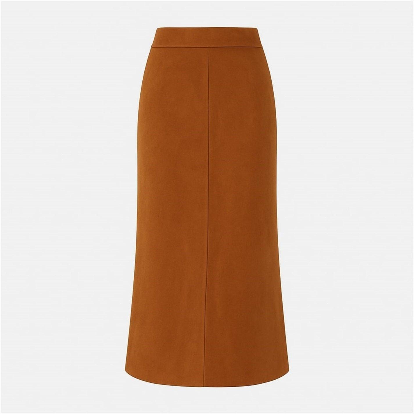 Bruin - I Saw It First - Faux Suede Midi Skirt - 3