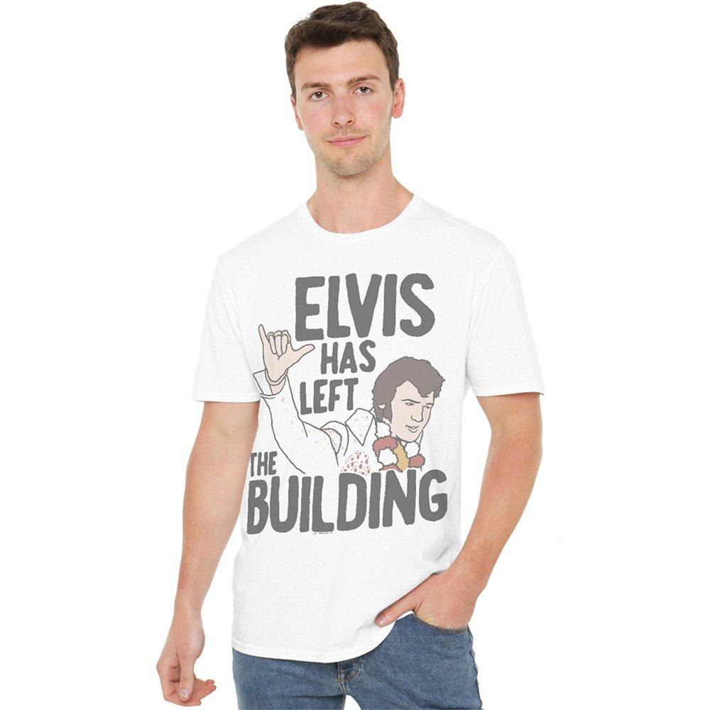 Elvis Presley Elvis Has Left The Building T-Shirt White